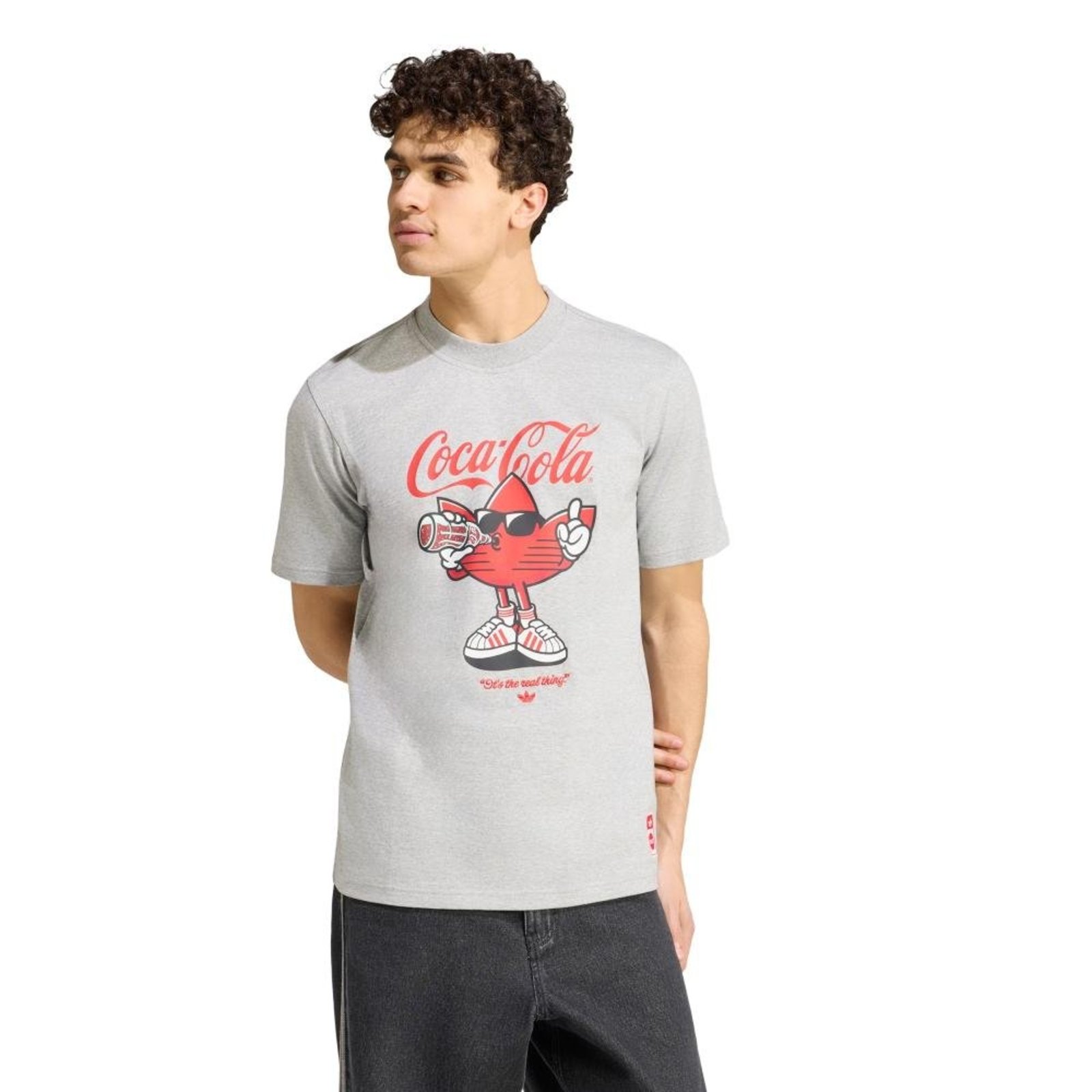 Camiseta Estampada adidas x Coca-Cola Classic Sport Treffie adidas Originals Cinza