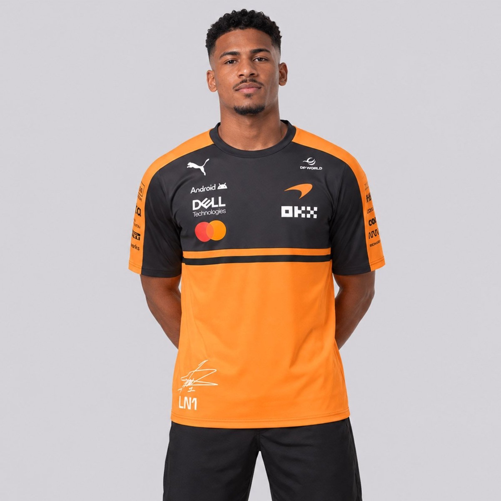 Camiseta Puma McLaren Replica Norris Tee Laranja