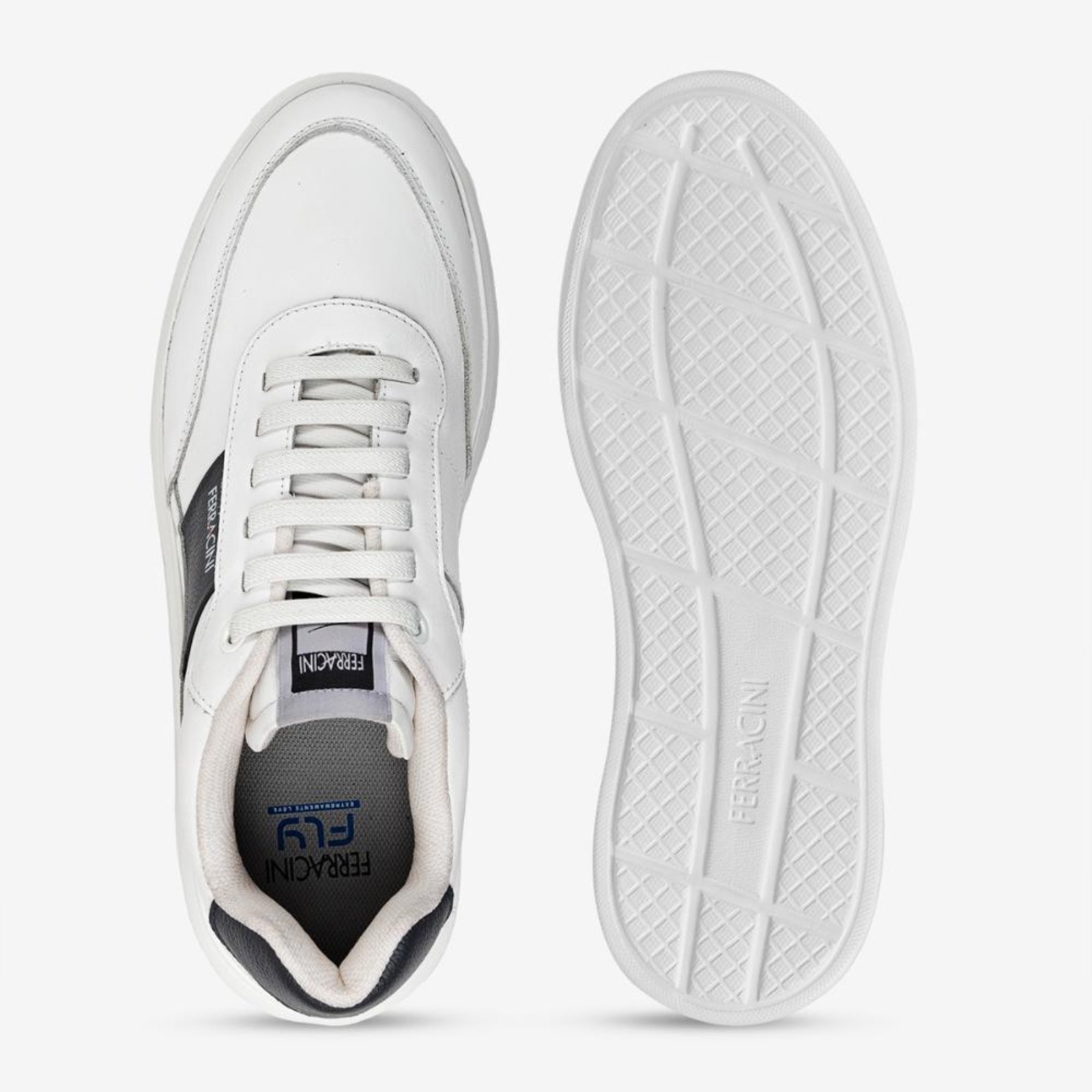 Vista 3 Tênis Casual Ferracini Flip de Couro 6787-729B branco FERRACINI branco