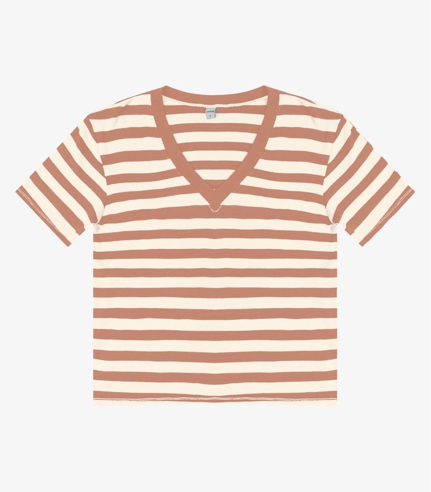 Blusa Feminina em Ribana de Viscose Rovitex Marrom