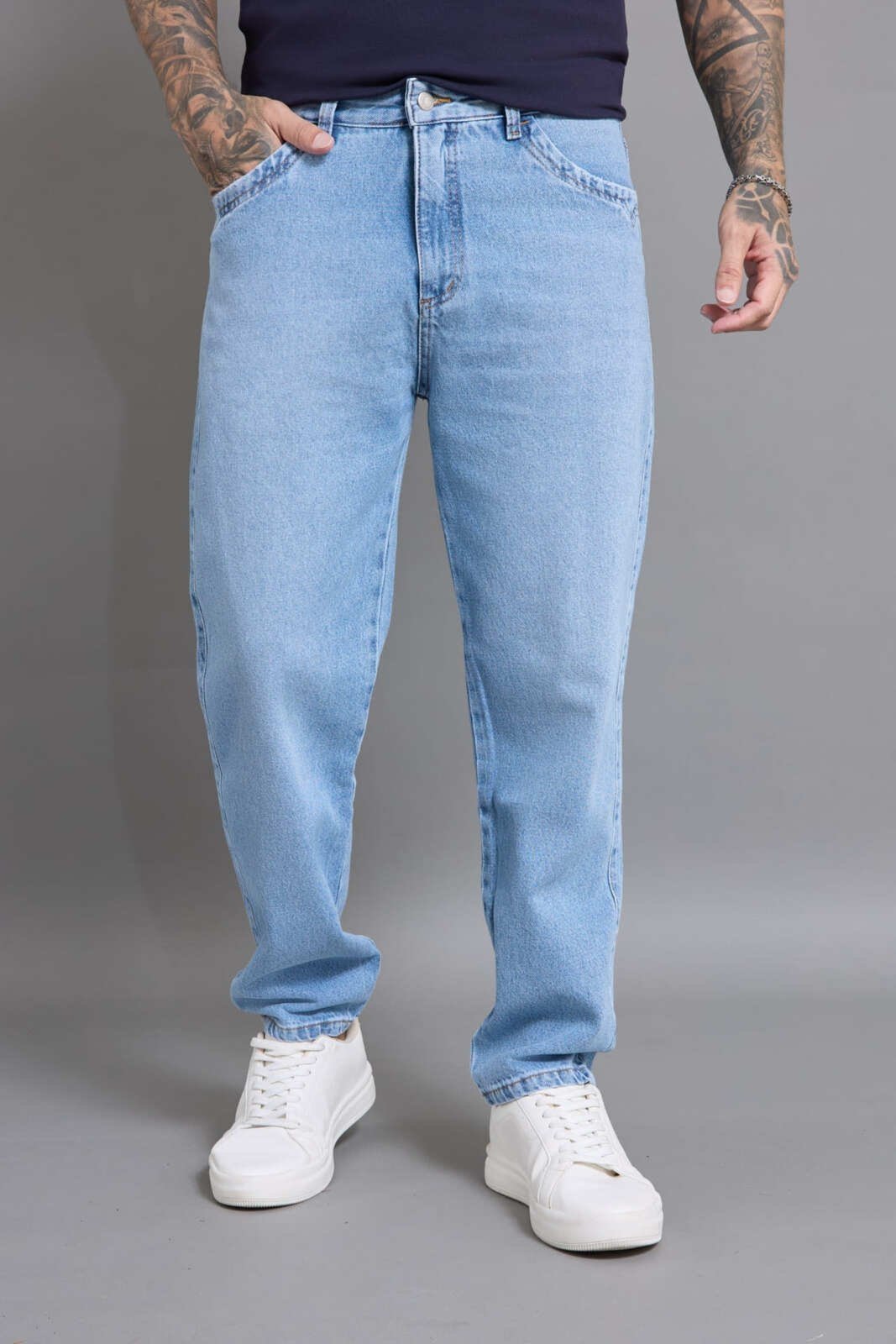 Calça Jeans Masculina Perna Reta Dialogo Jeans Azul Claro