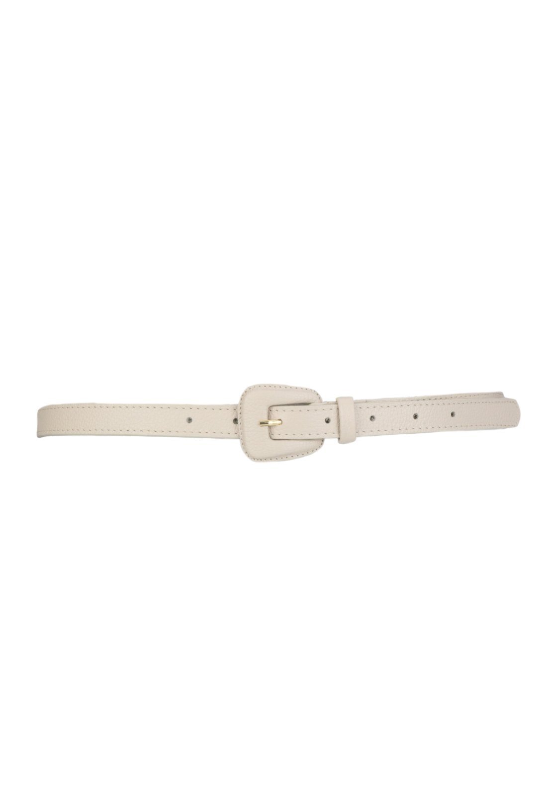 Cinto Nua Duza De Couro Off White - Ariele