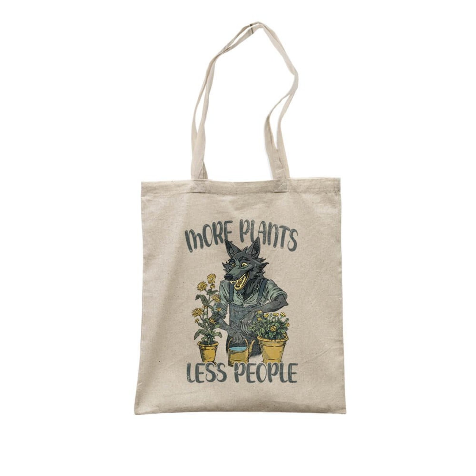 Ecobag More Plants Less People - Bege - Casual - Studio Geek