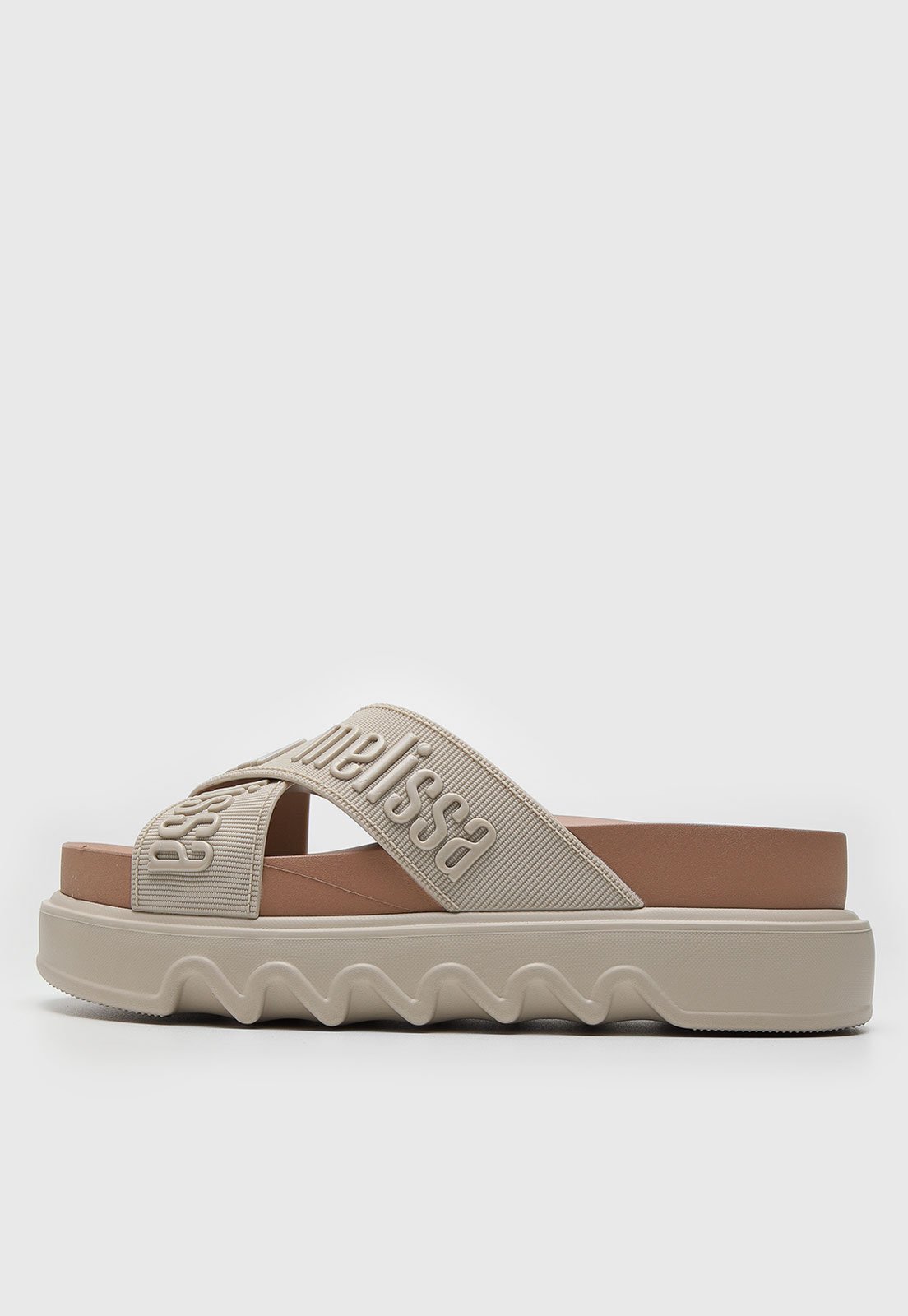 Sandália Melissa Cozy M-Lover Platform Bege
