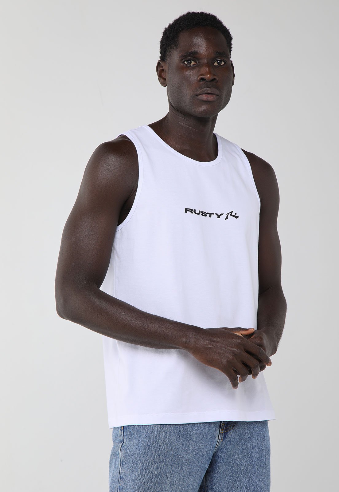 Regata Masculina Rusty Silk Stick Branca
