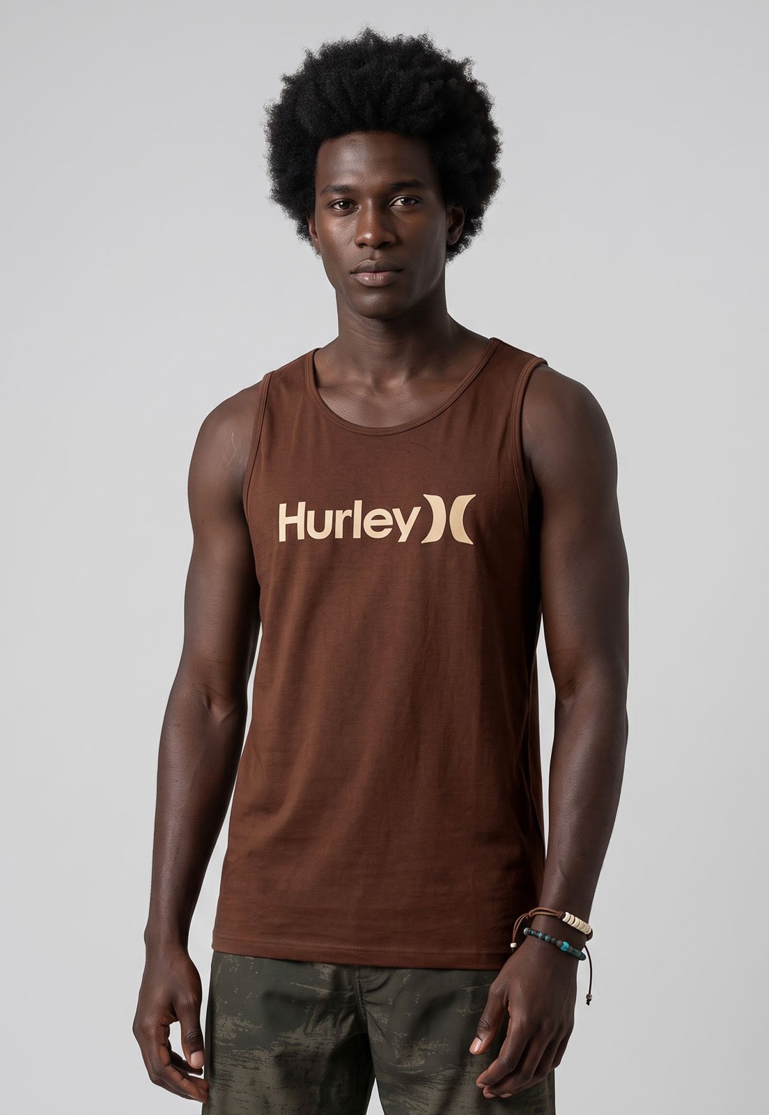 Regata Masculina Hurley O&O Solid Marrom