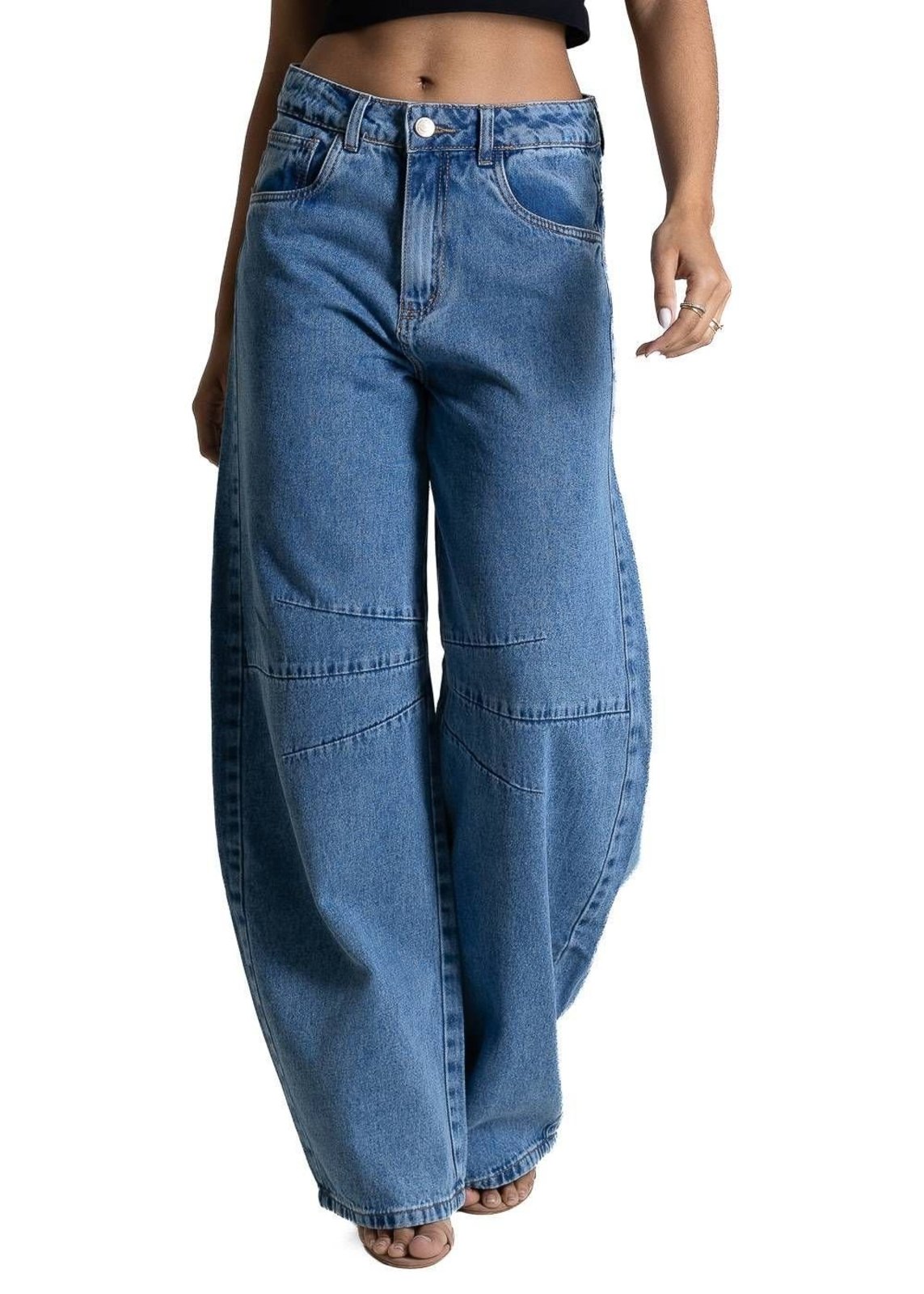 Calça Jeans Sawary Balloon - 283725 - Azul - Sawary