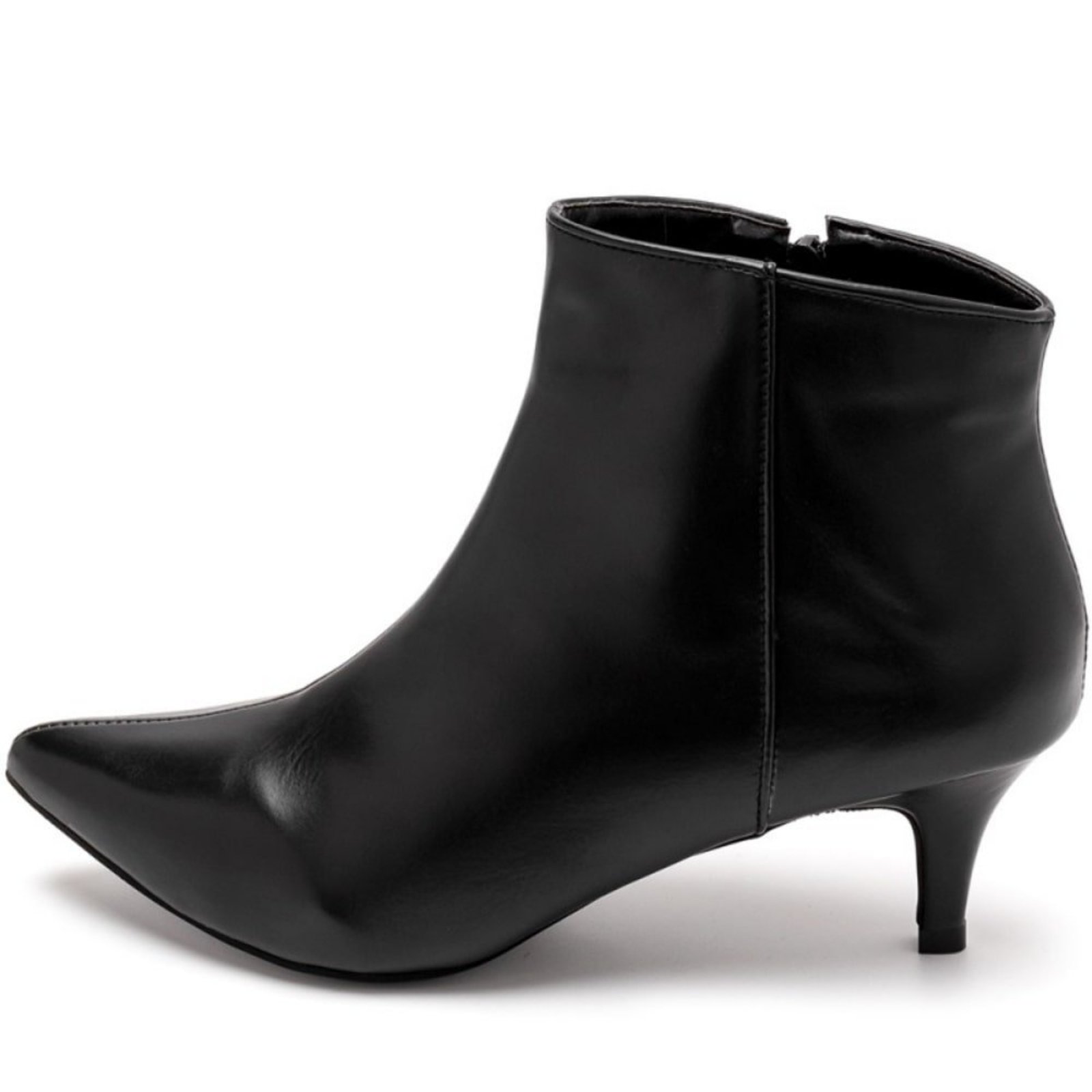 Bota Feminina LeRUCHEL Cano Curto Salto Baixo Fino Bico Fino