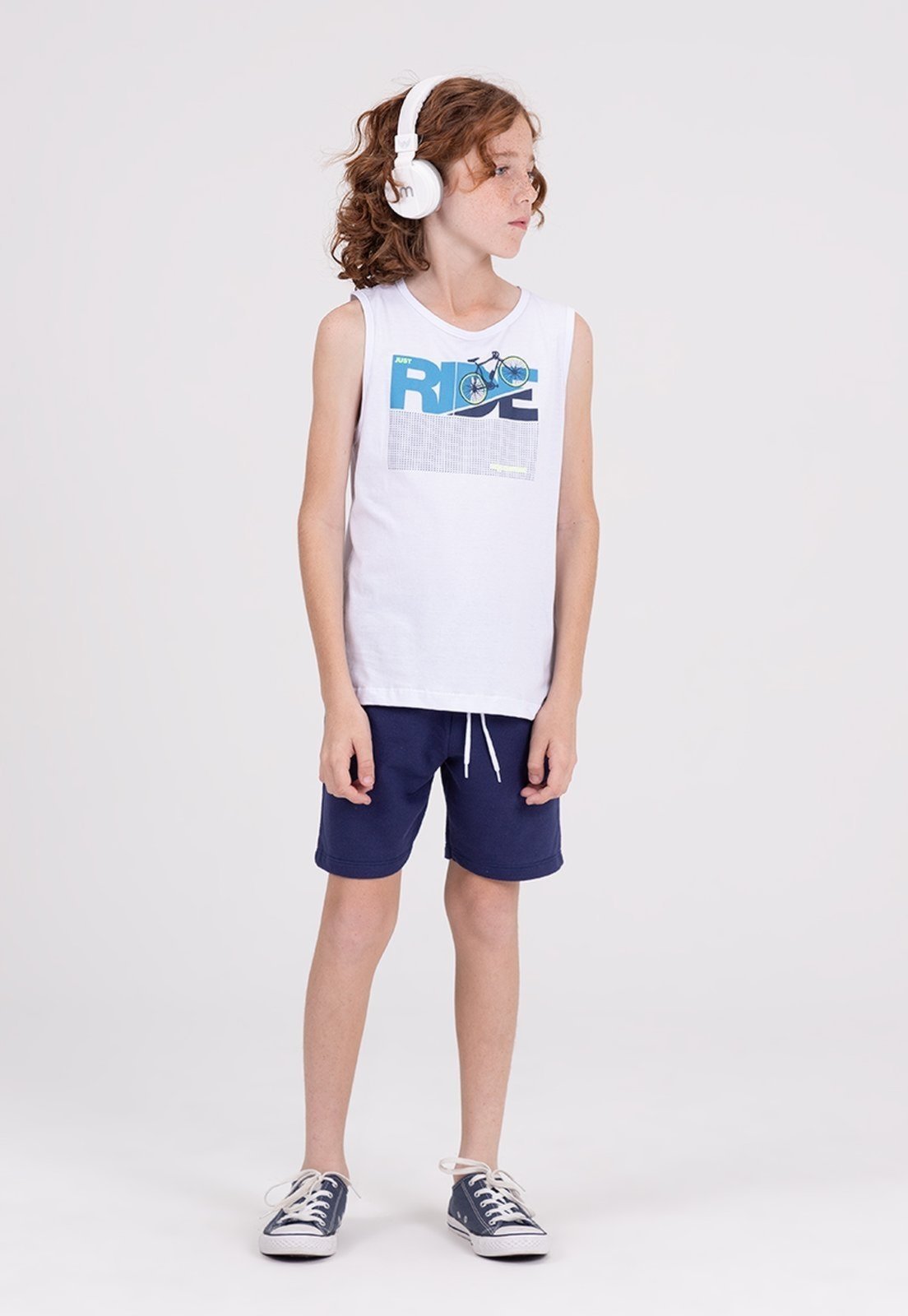 Infantil – Conjunto Regata Just Ride Branco
