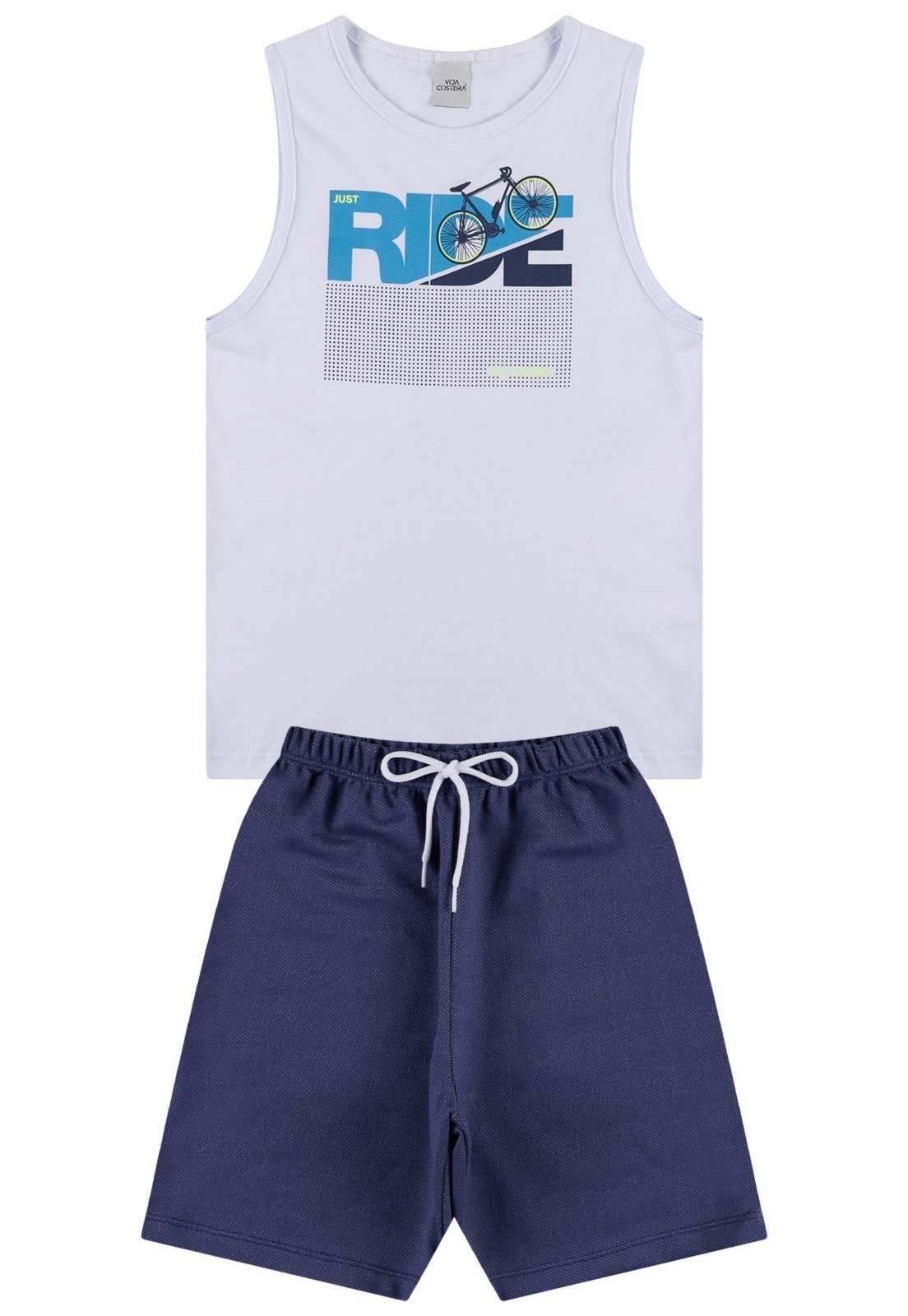 Vista 3 Infantil - Conjunto Regata Just Ride VIDA COSTEIRA branco VIDA COSTEIRA branco