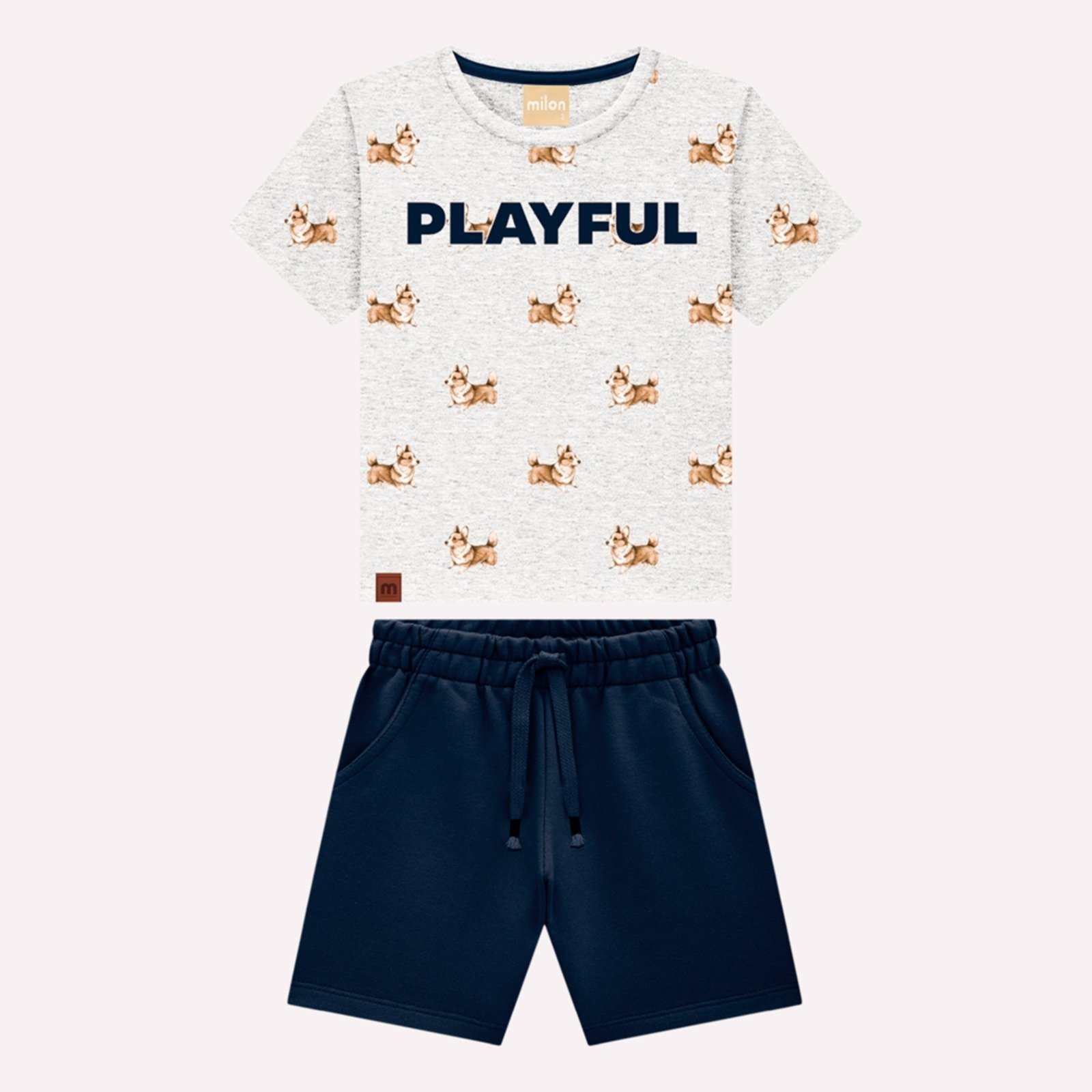 Infantil - Conjunto Menino Lettering Milon