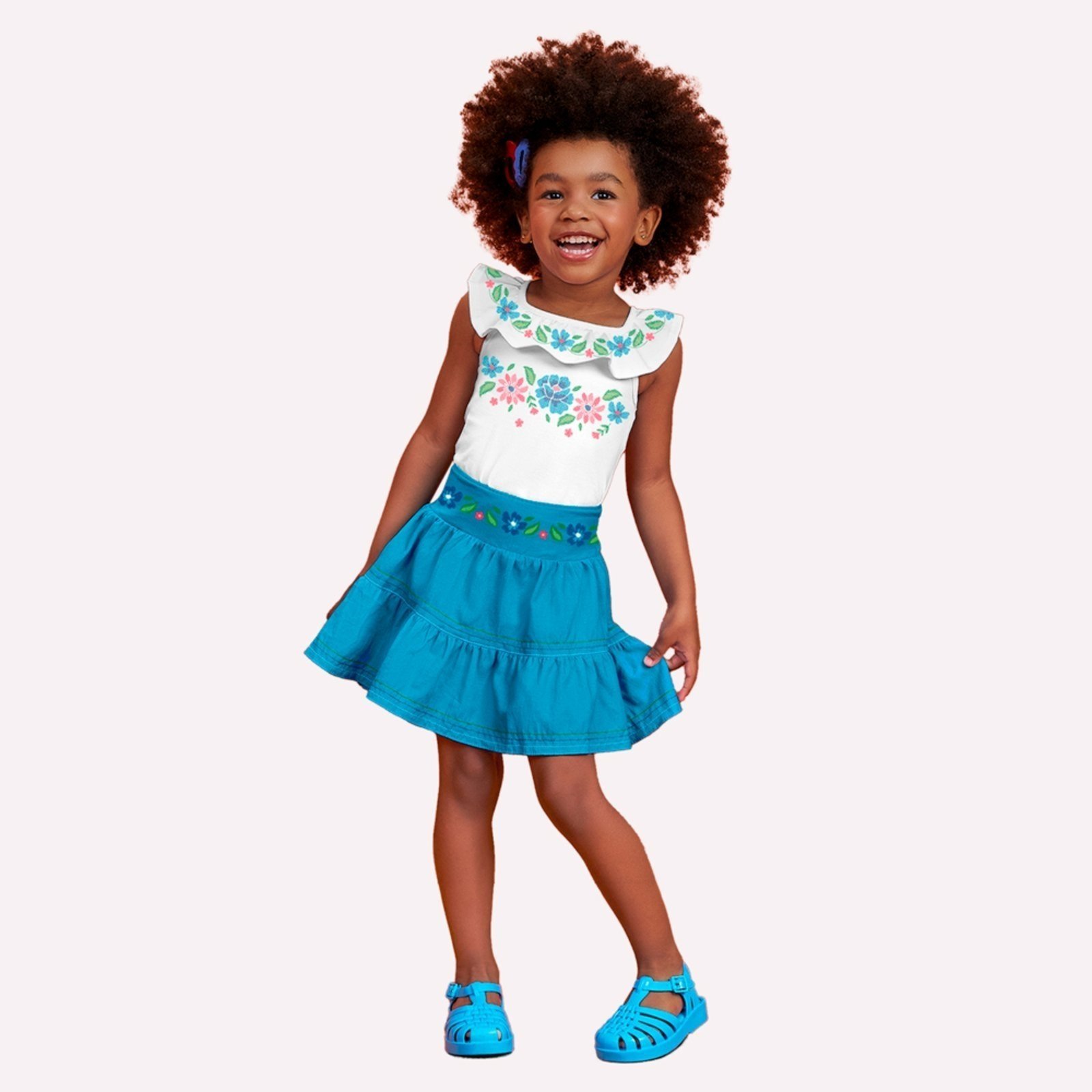 Infantil - Conjunto Menina Flores Nanai