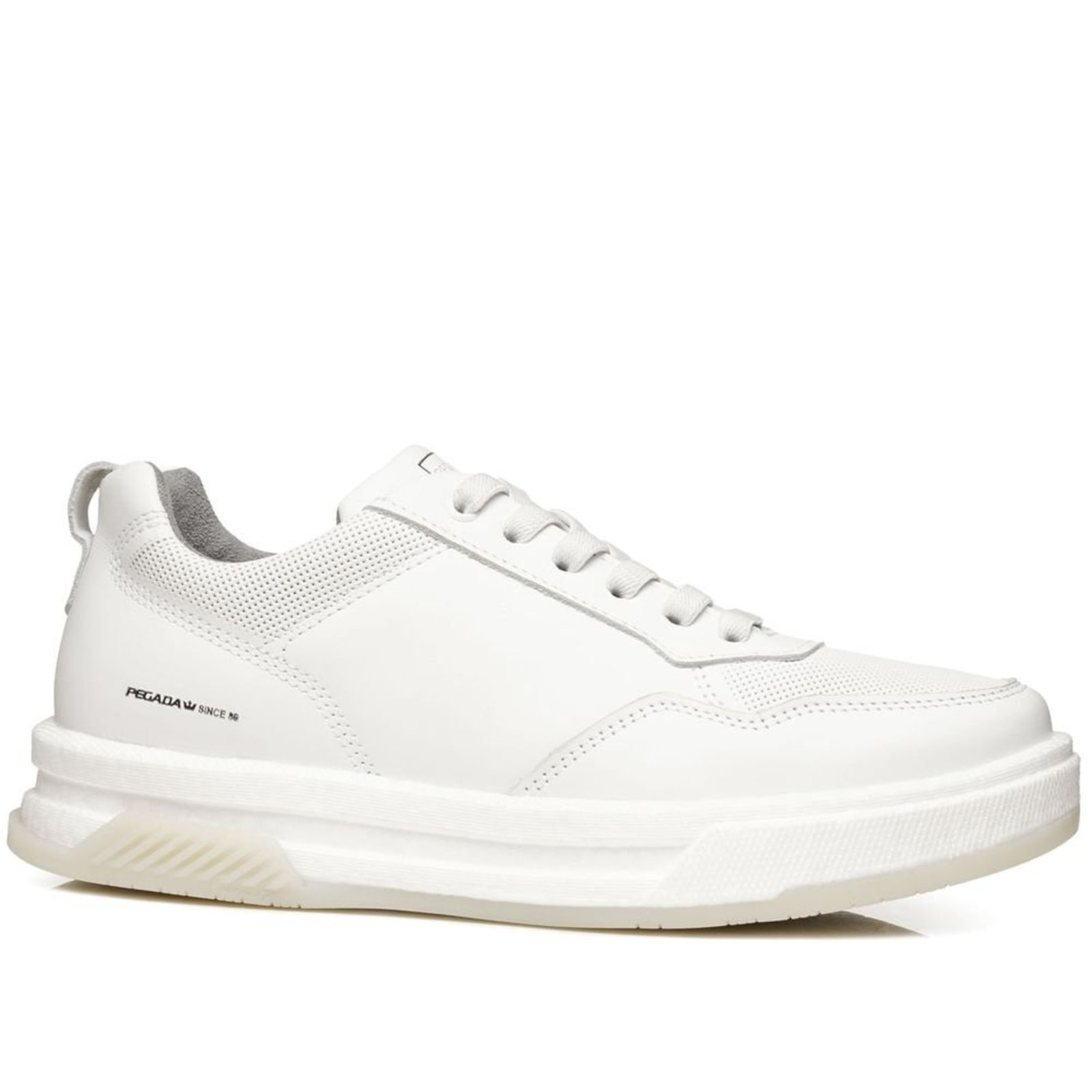 Tênis Casual Pegada Masculino em Couro Branco 112702-01 Tênis Casual Pegada Masculino em Couro Branco 112702-01 42