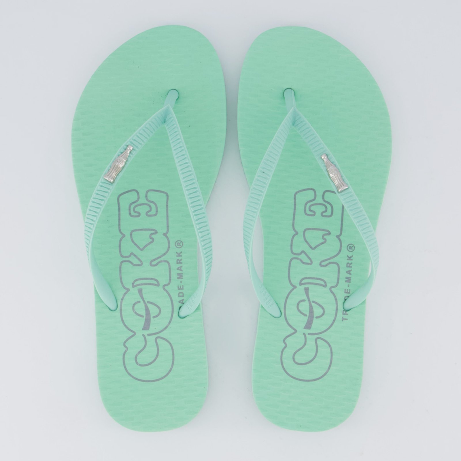 Chinelo Coca Cola Metallic Feminino Verde