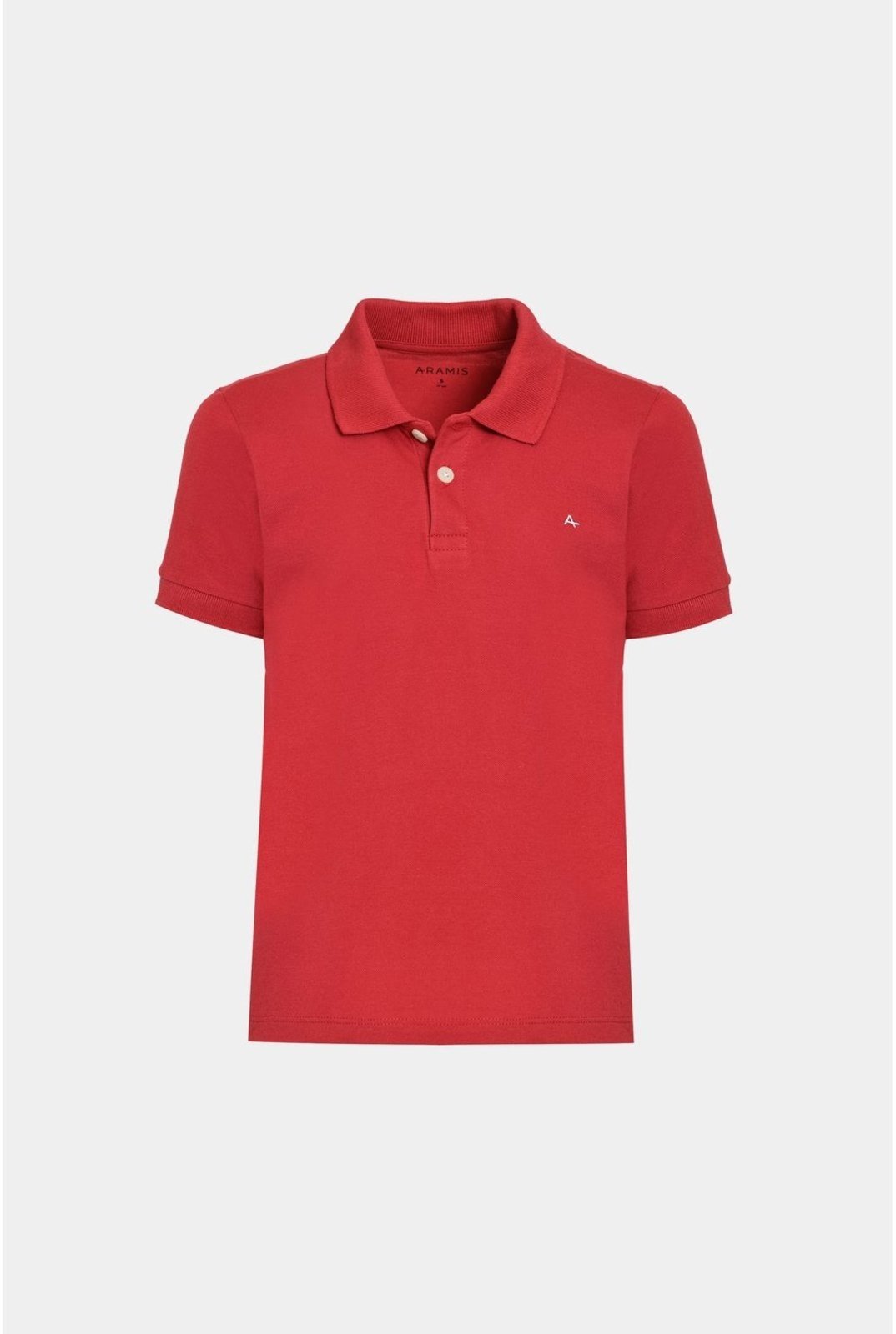 Infantil – Polo Aramis Algodão Básica Manga Curta Vermelho
