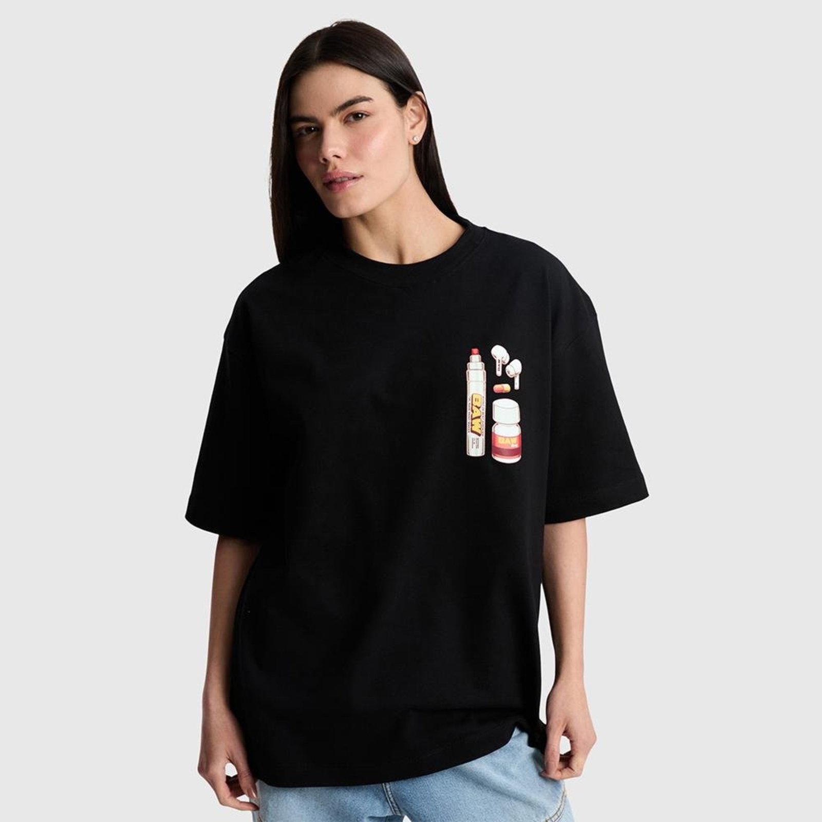 CAMISETA OVERSIZED 247 Preto