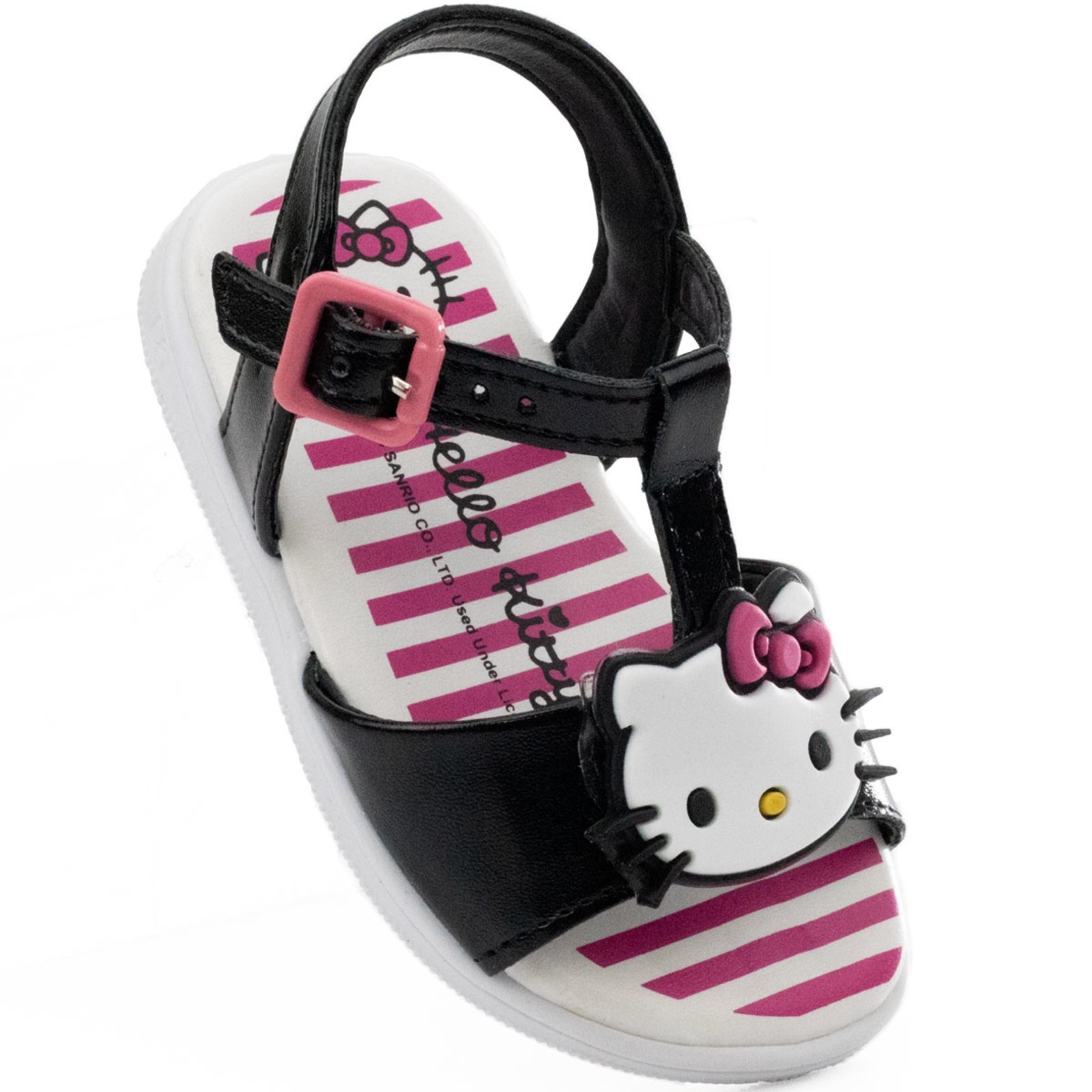 Infantil – Sandália Hello Kitty baby by WorldColors – Preto