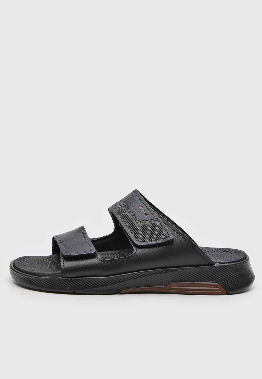 Sandália Masculina Pegada Duas Tiras Preta