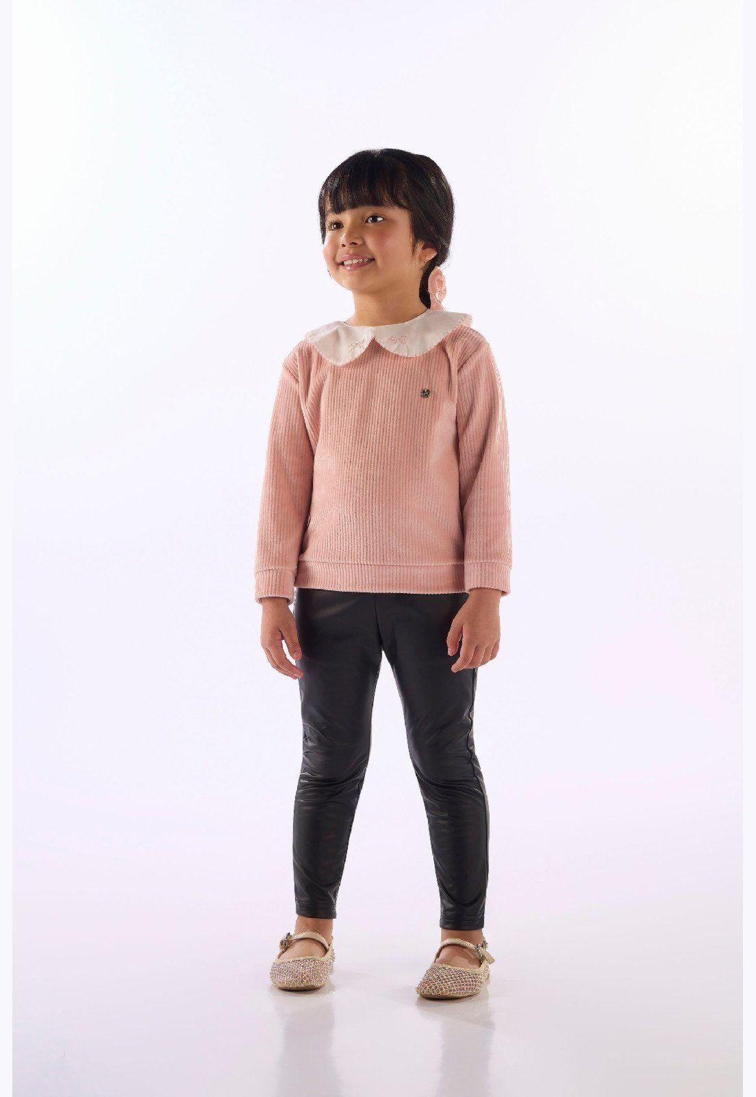 Infantil - Blusão Menina Malha Comfort Up Baby Branco