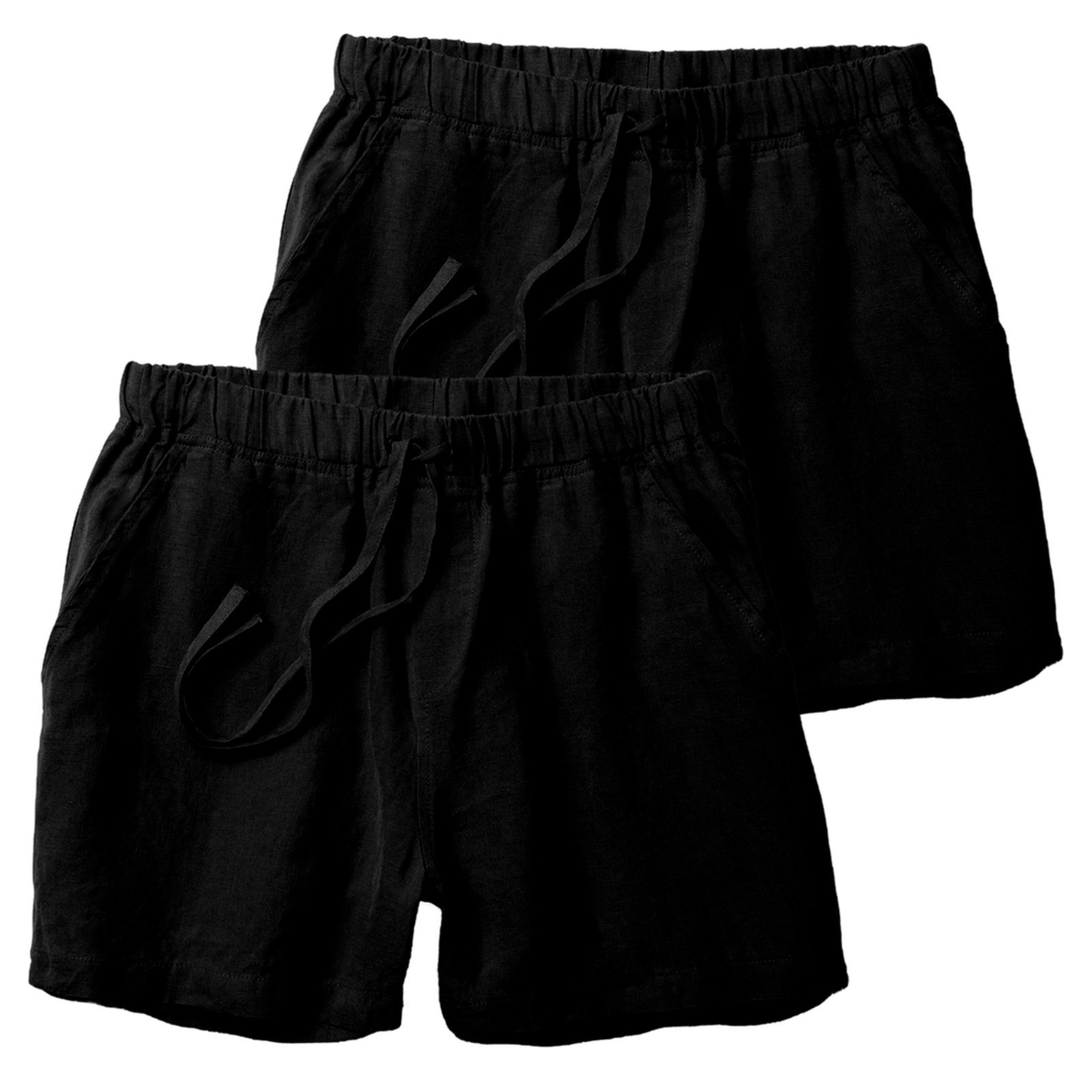 Kit 2 Shorts Linho Premium Bermuda Masculina Moda Praia Luxo
