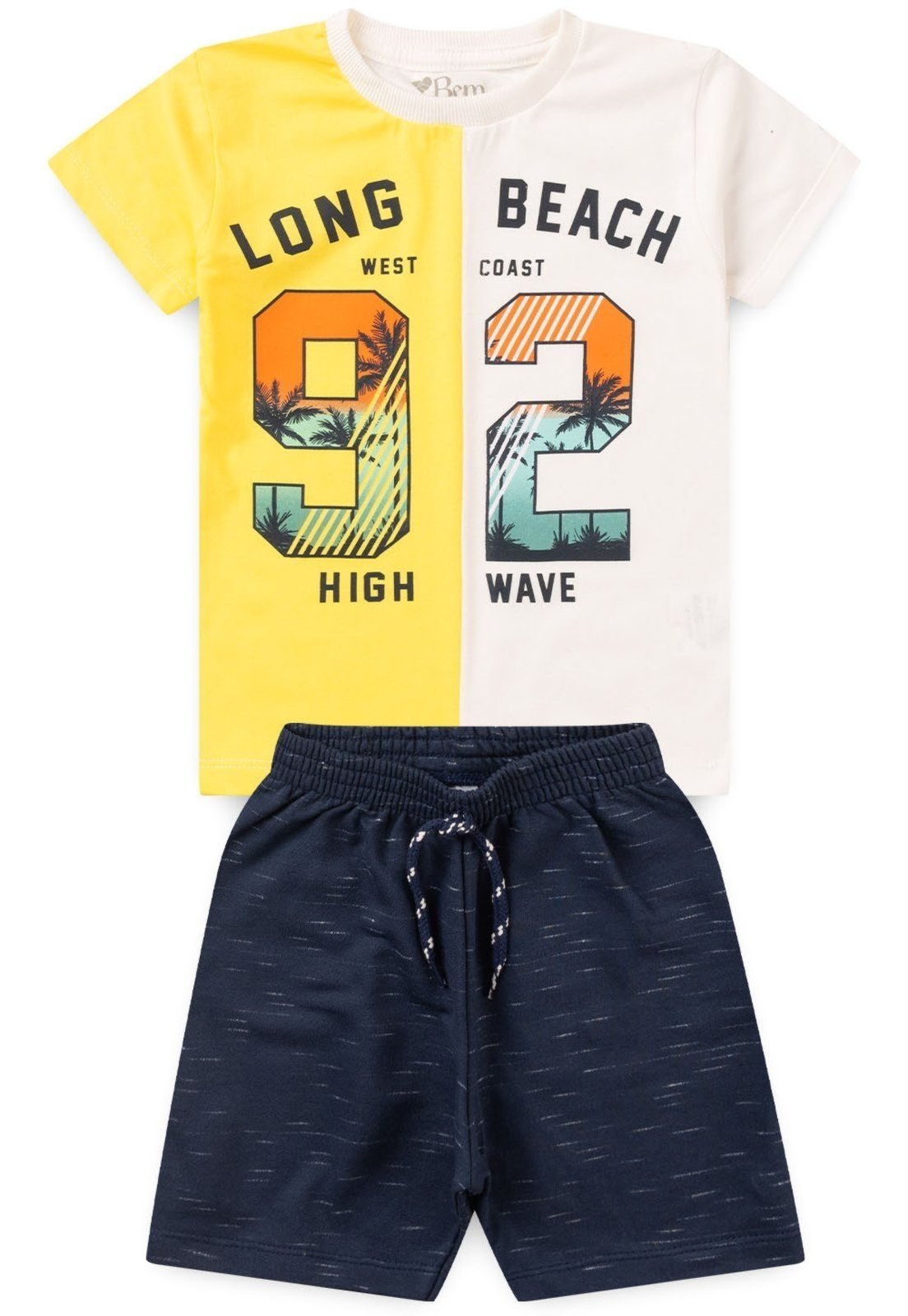Vista 3 Infantil - Conjunto Bem Vestir Verão Estampado off-white BEM VESTIR off-white