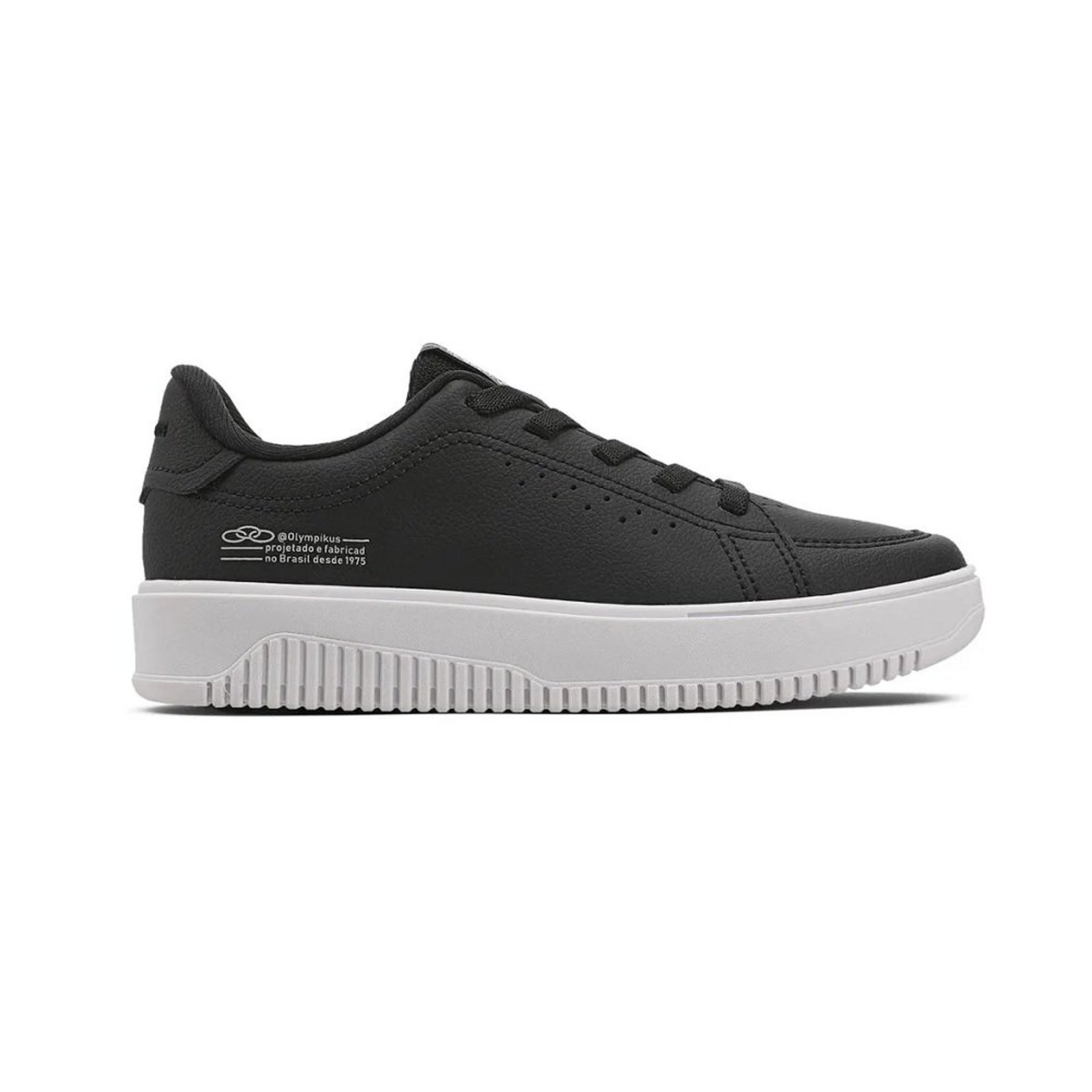 Infantil - Tènis Casual Olympikus Eros Preto/Branco