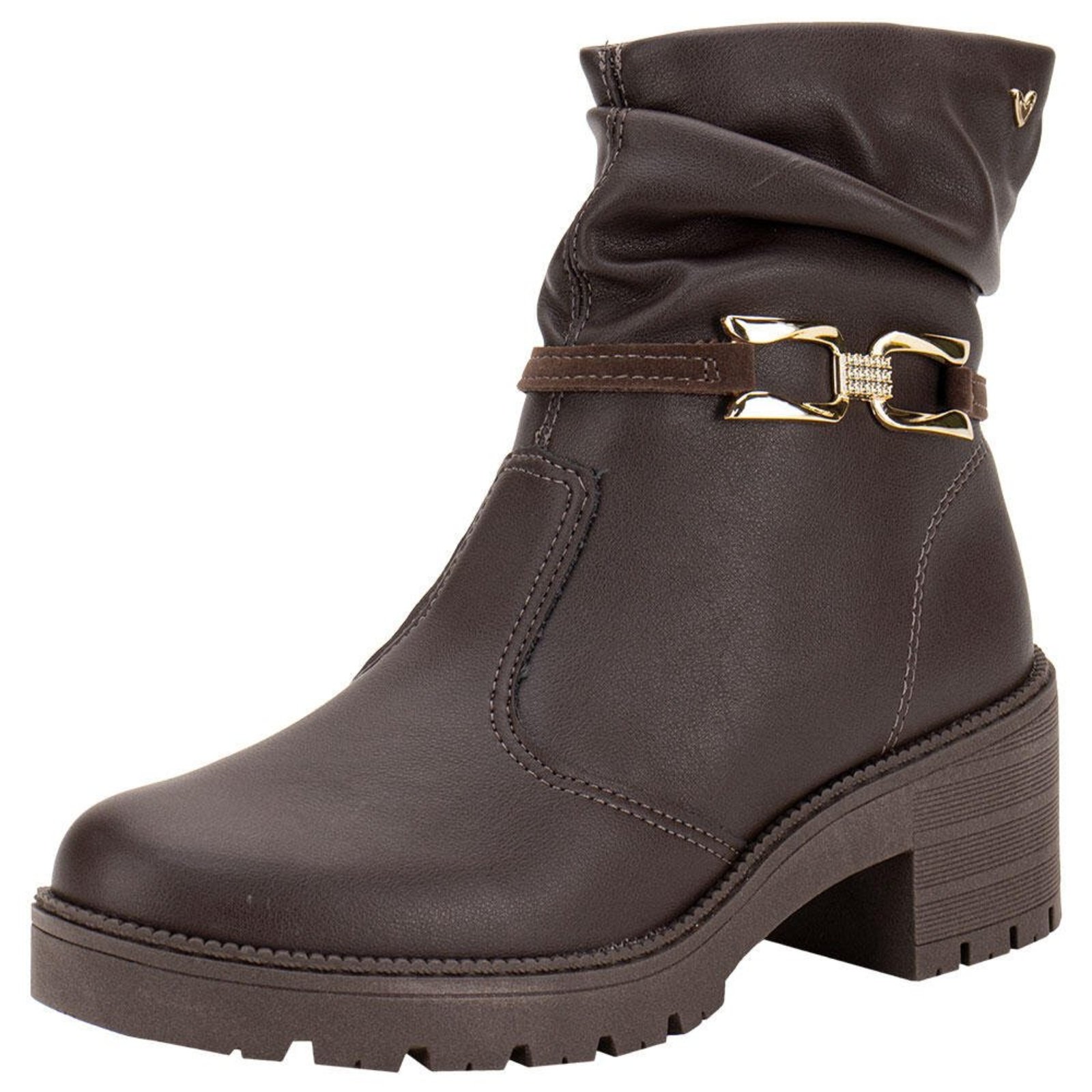 Bota Feminina Cano Baixo Mississipi J0772 0640772 Café
