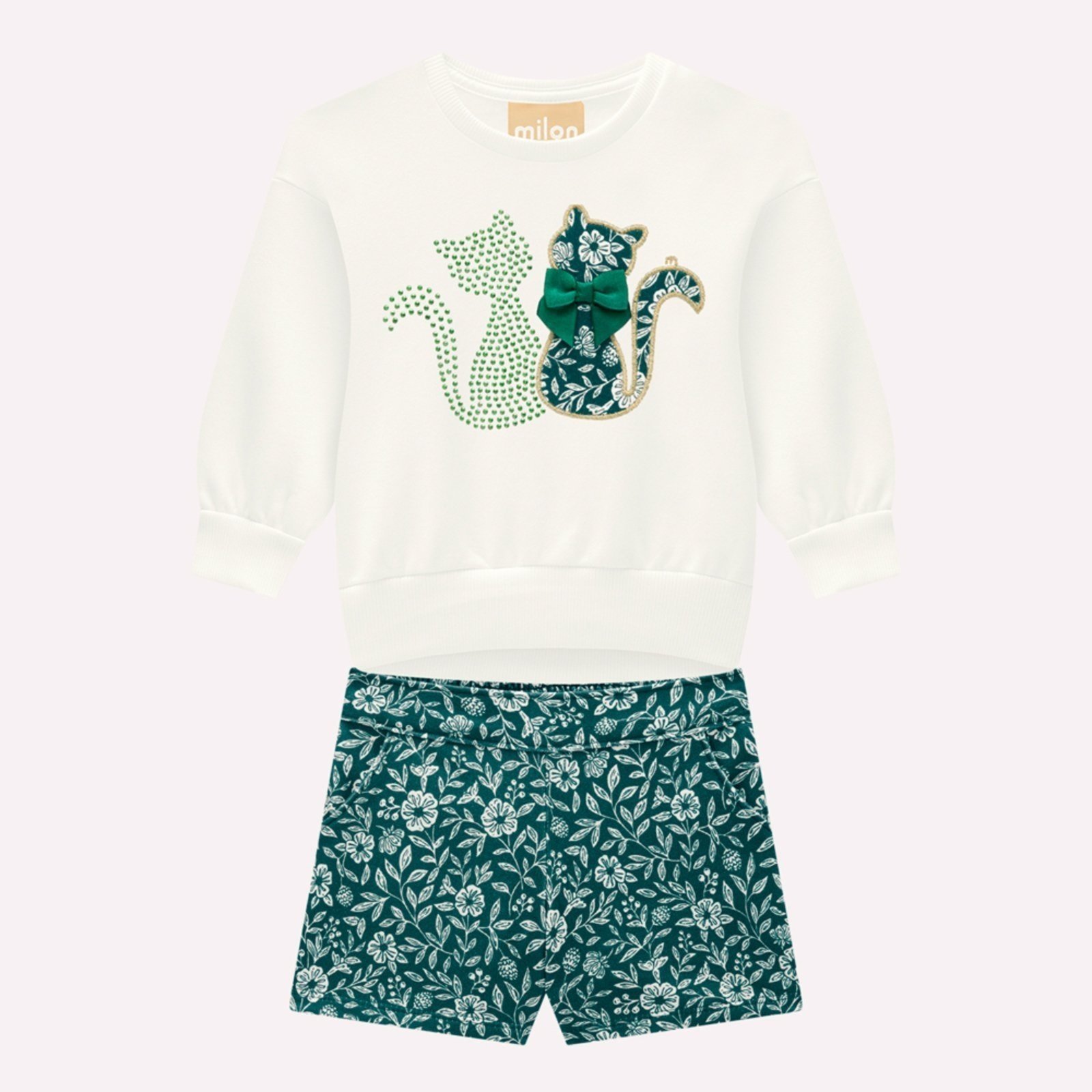Infantil - Conjunto Menina Gatinhos Milon
