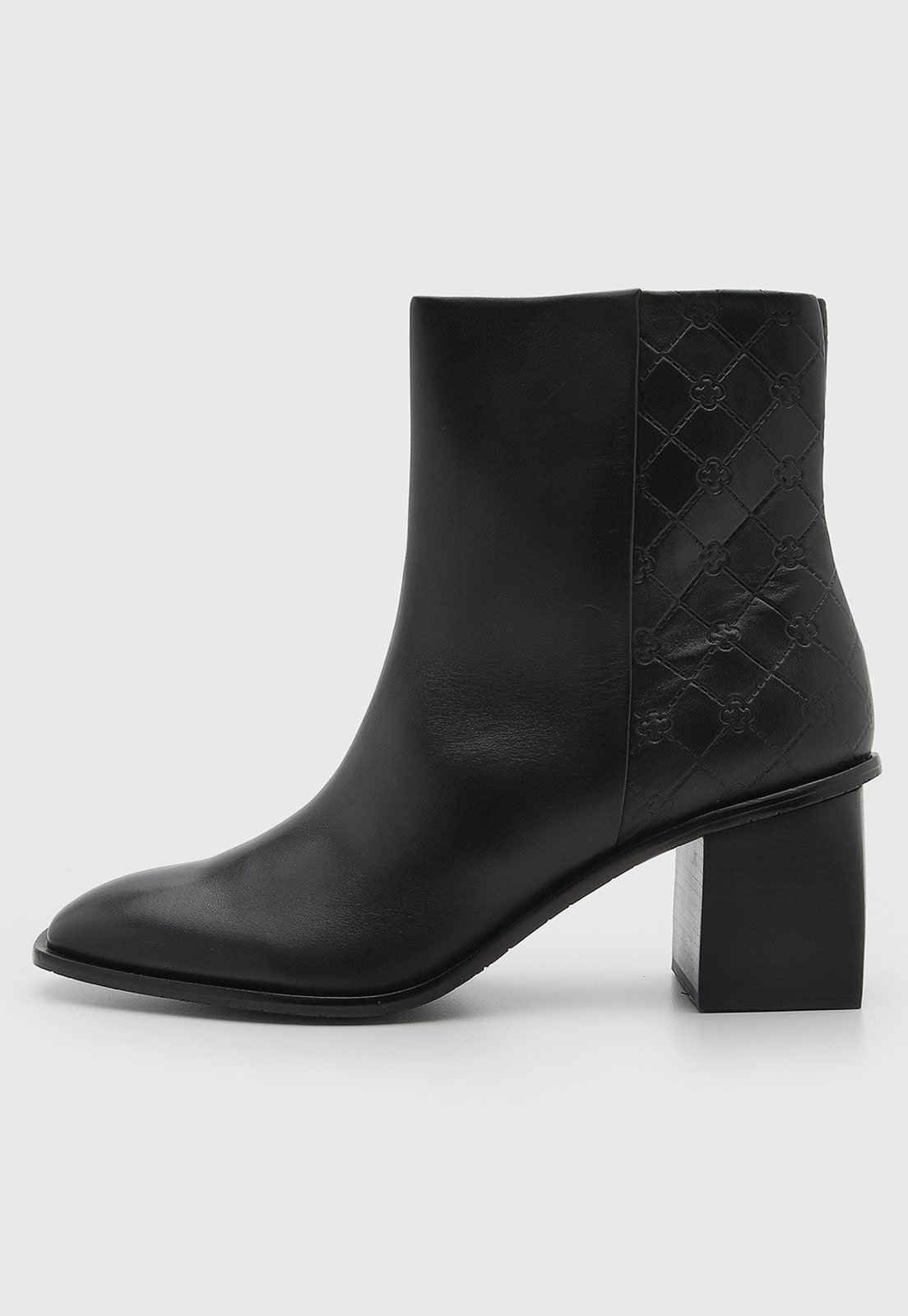 Bota Feminina Capodarte Cano Curto Couro Preto