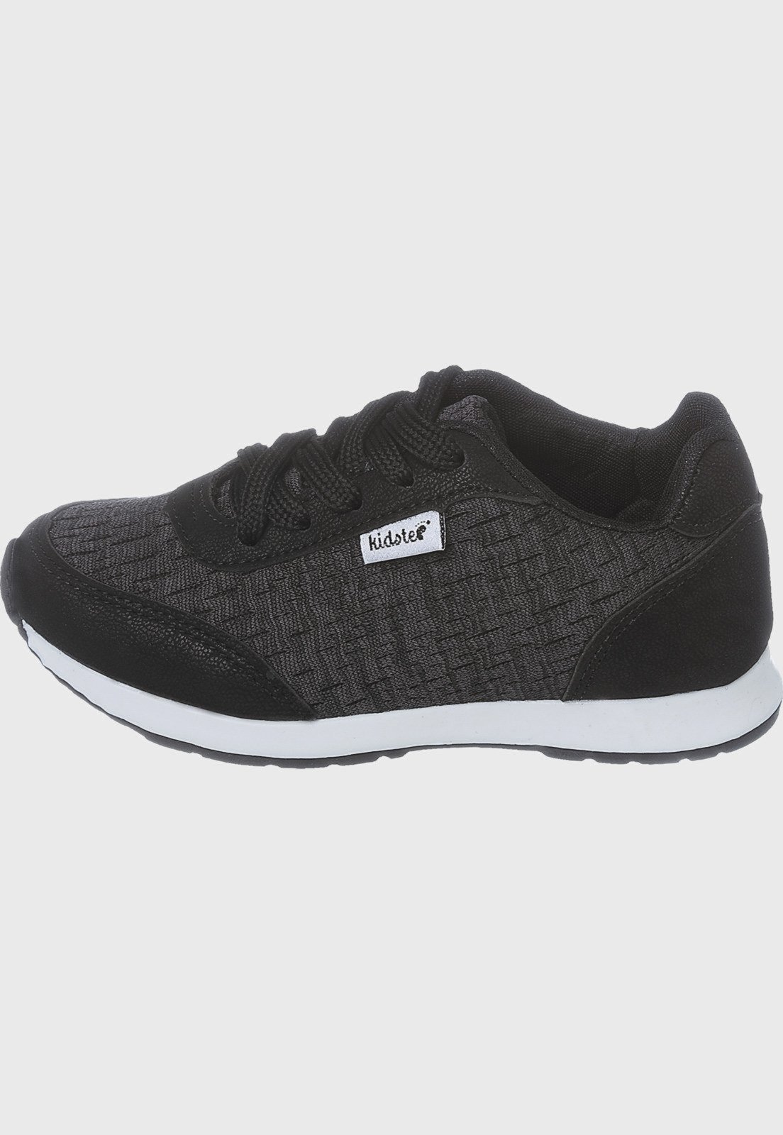 Vista 3 Infantil - Tênis Escolar Masculino com Cinza Jogging tep Kidstep preto Kidstep preto