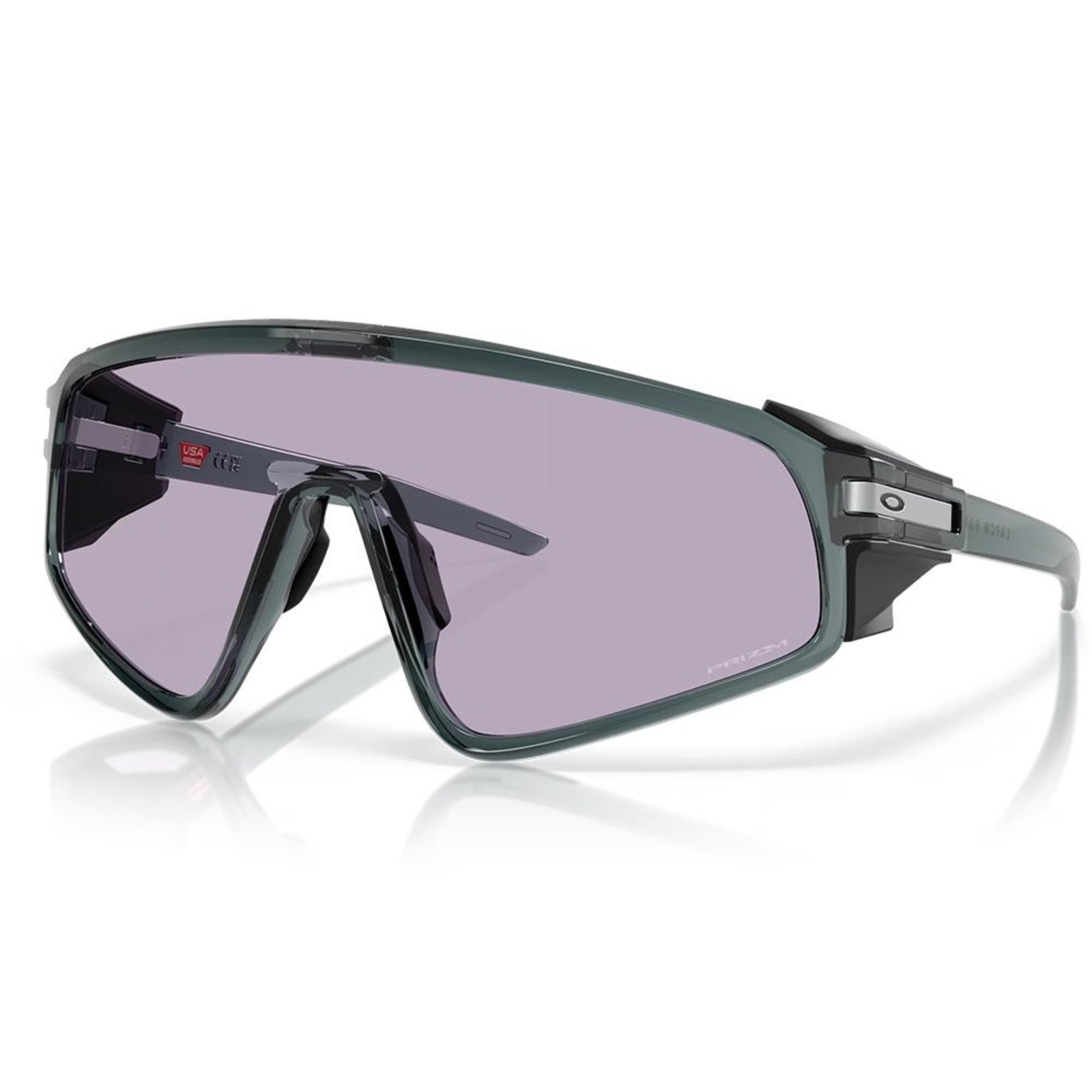 Vista 2 Óculos de Sol Oakley Latch Panel Crystal Black Prizm Slate verde black Oakley verde black