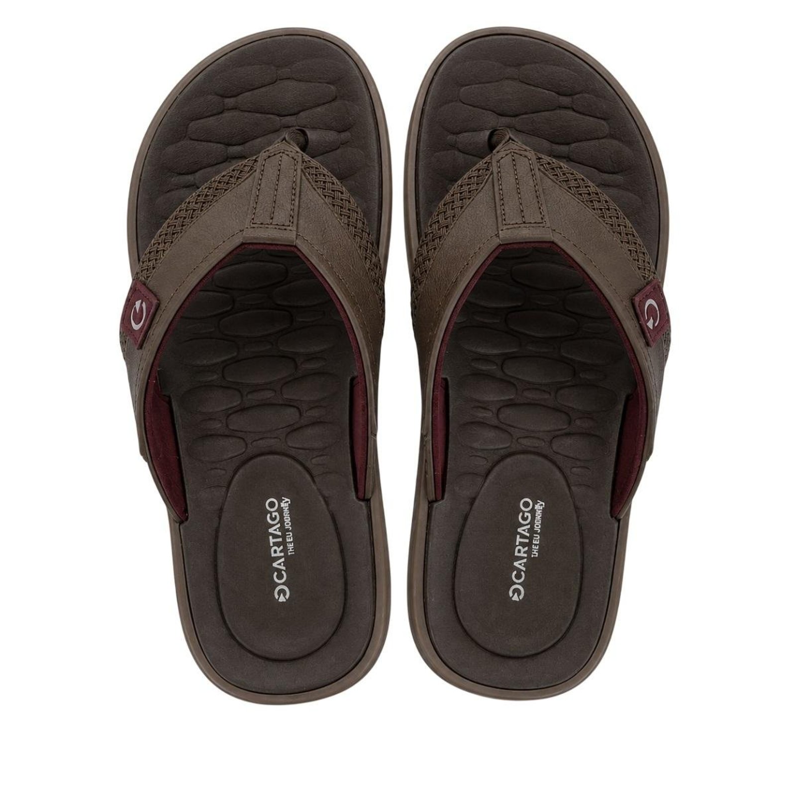 Chinelo Masculino Cartago Malta VII 12620 Marrom