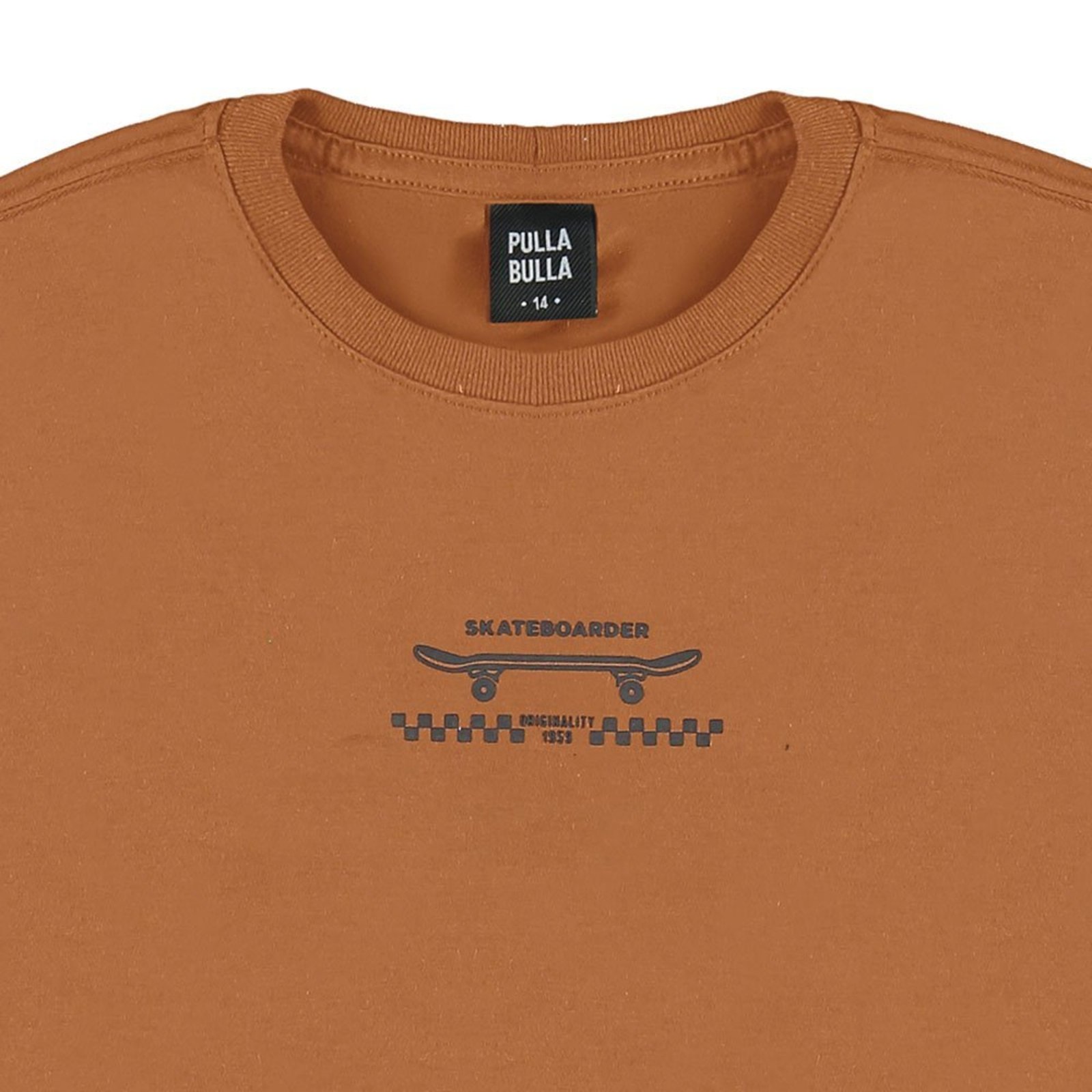 Infantil - Camiseta Marrom Juvenil Pulla Bulla Menino - 55461-600