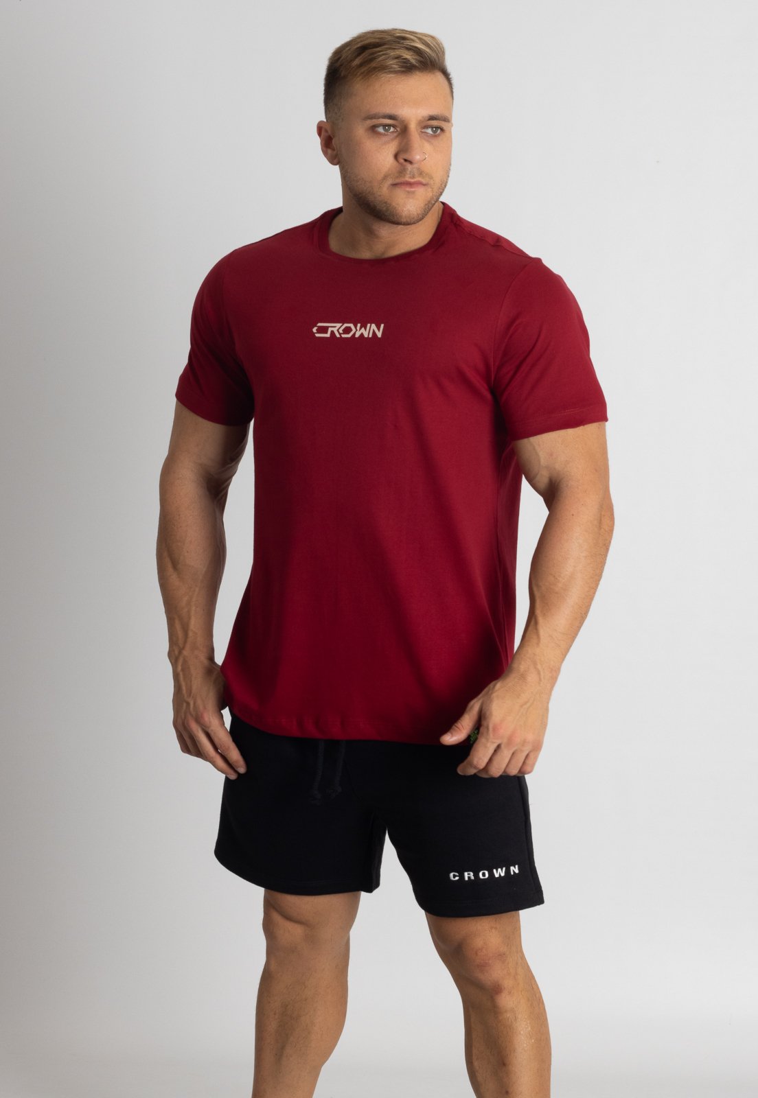 Camiseta Masculina Crown Training HardLine Academia