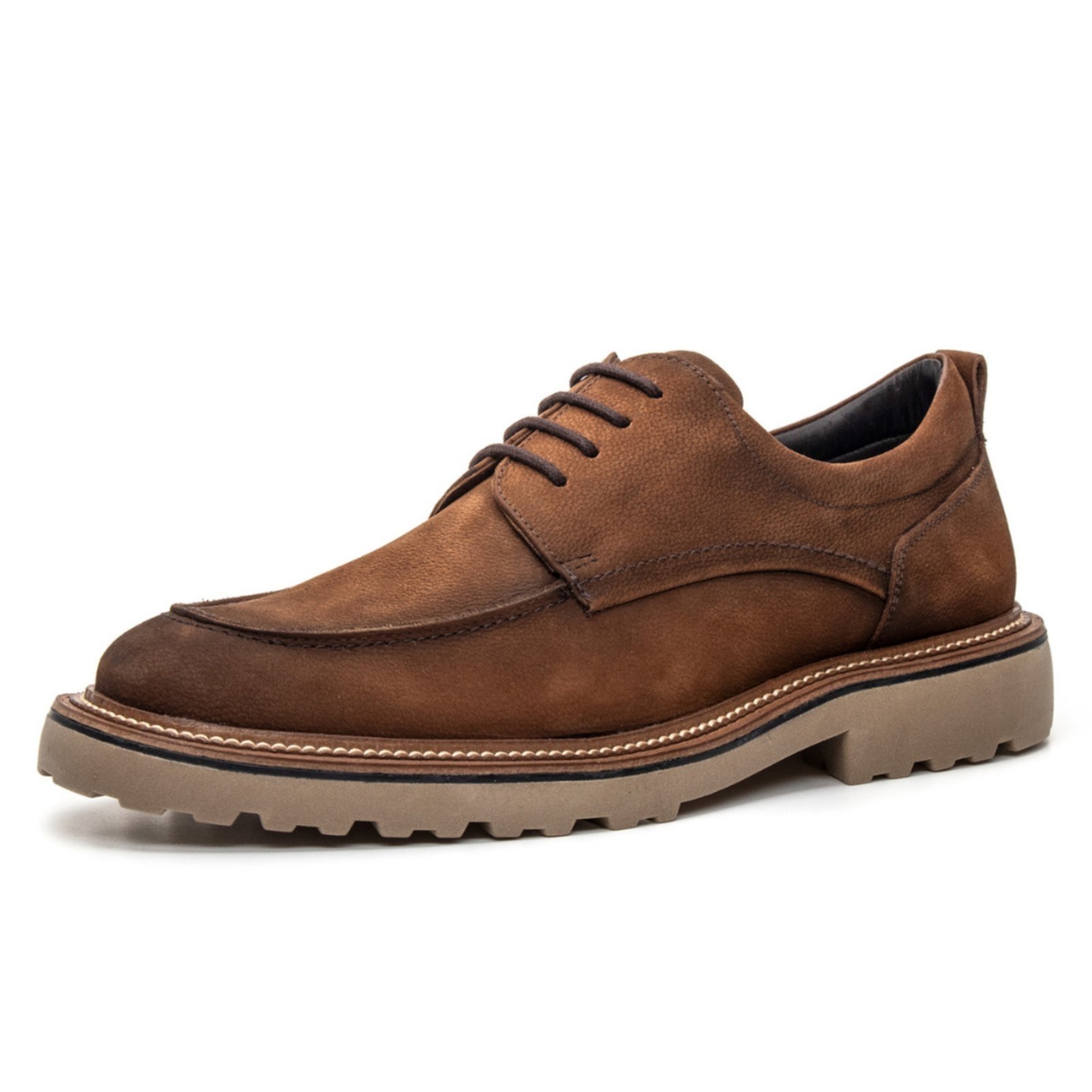 Sapato Derby Joss com Cadarço Original Coronello Havana em Couro