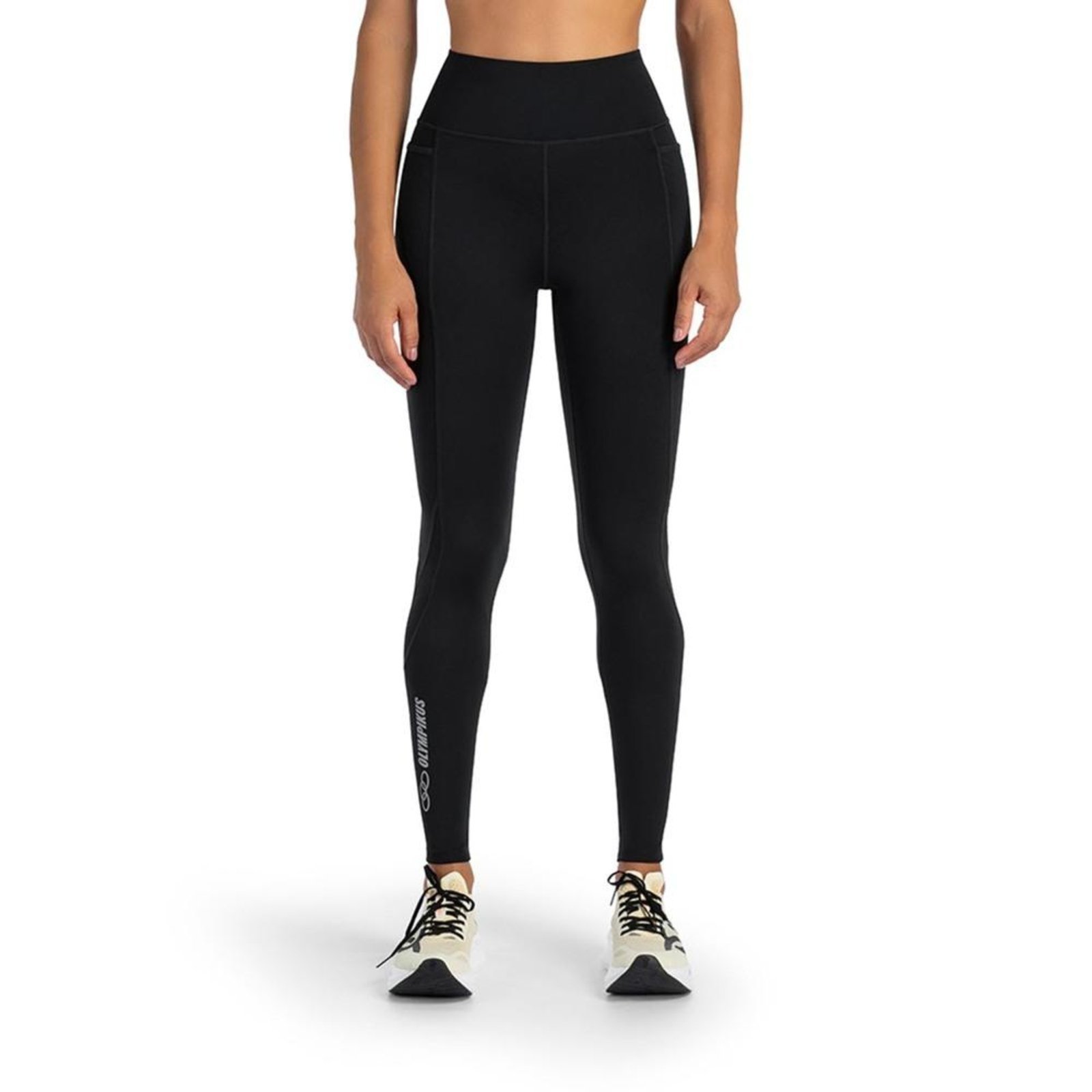 Vista 3 Calça Legging Running Olympikus Bolso Oiwsr25153 preto OLYMPIKUS preto