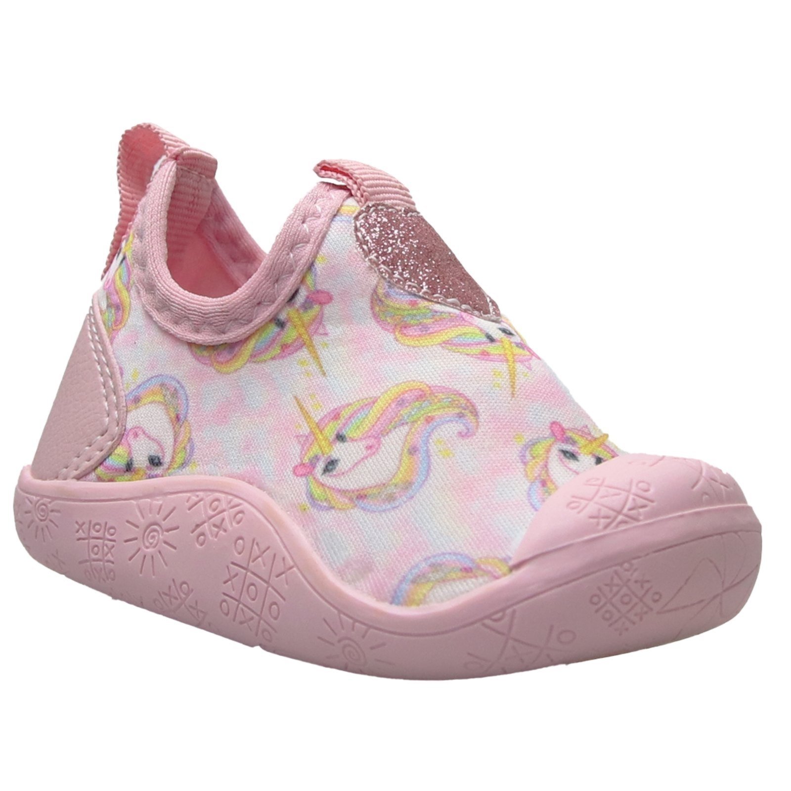 Infantil – Tênis Meia Baby Menina Sola Antiderrapante Delicada Confortável 16 ao 23 Rosa BB