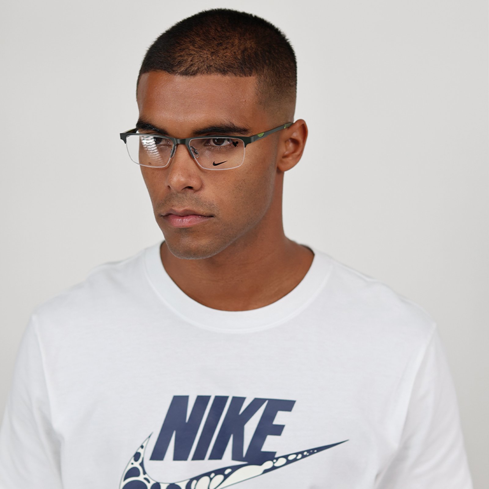 Armação Óculos Grau Nike 8144 Metal Neo Metal Masculino