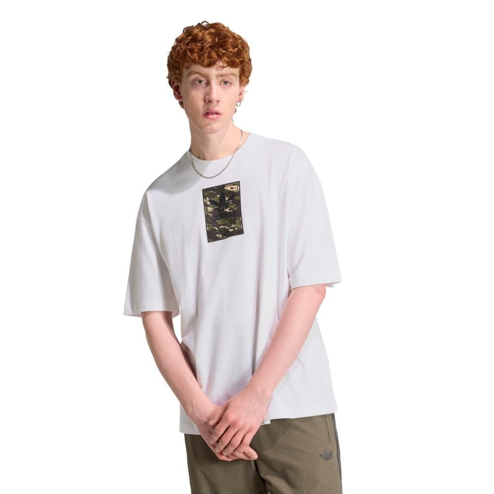 Camiseta ETIQUETA LÍNGUA CAMUFLADA adidas Originals Branco