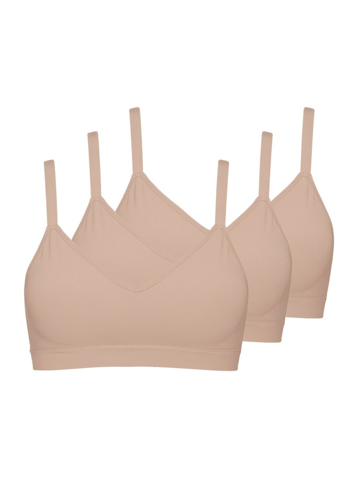 Kit com 3 Sutiãs sem Aro com Bojo Liz 51710 Taça B