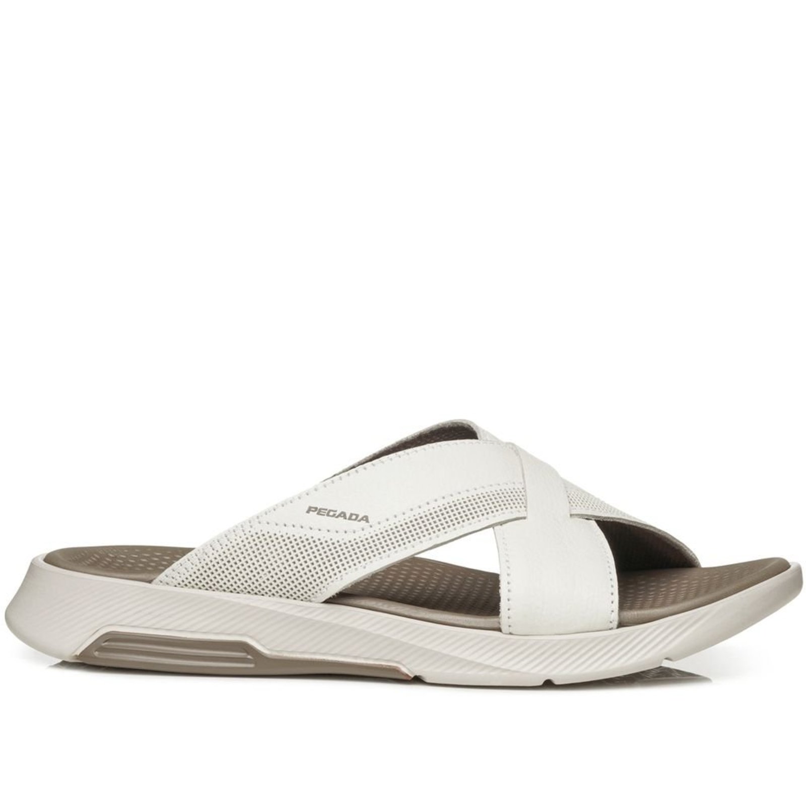 Chinelo Pegada Masculino em Couro Milk 134702-02 Chinelo Pegada Masculino em Couro Milk 134702-02 37