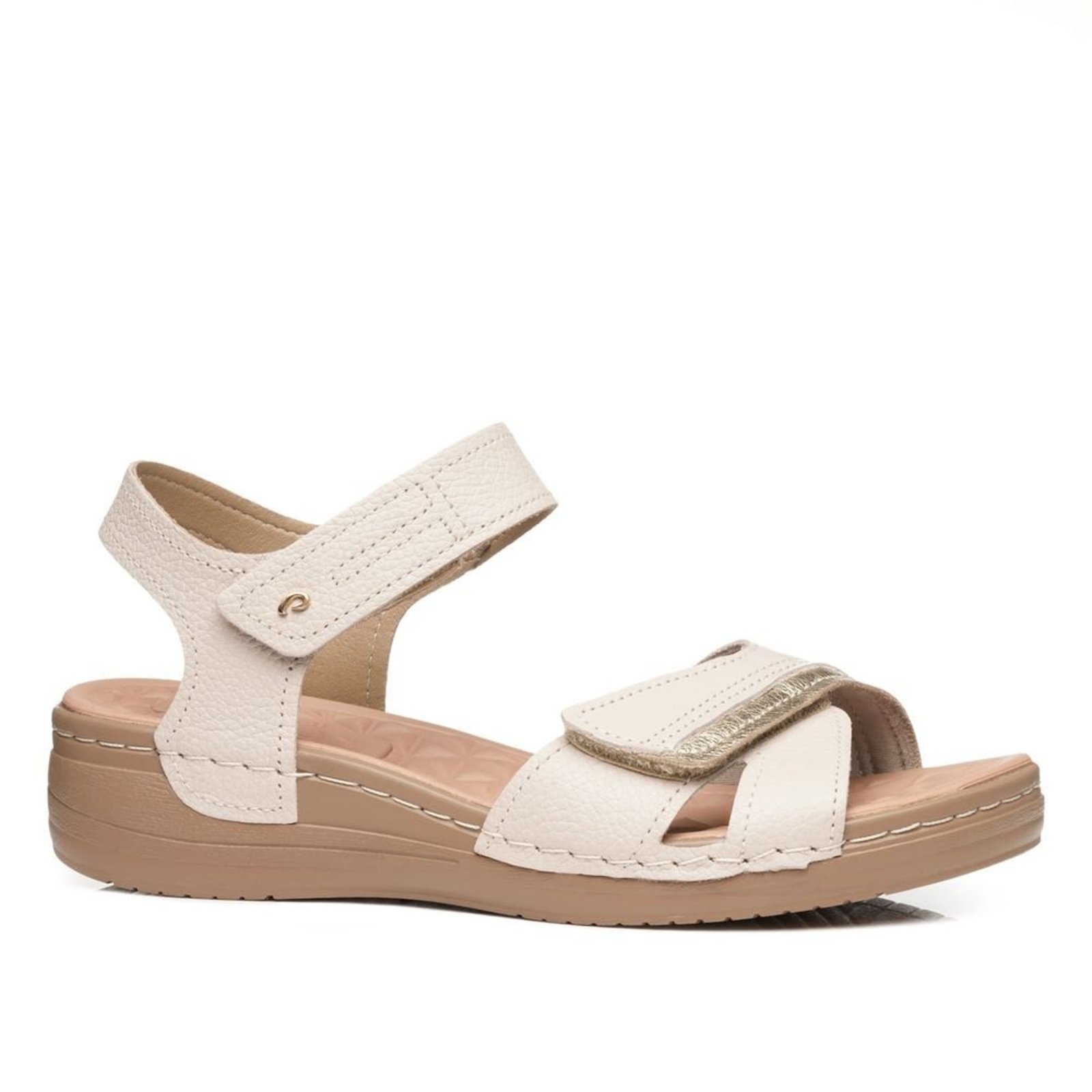 Sandália Pegada Feminina em Couro Off White 233814-01 Sandália Pegada Feminina em Couro Off White 233814-01 37
