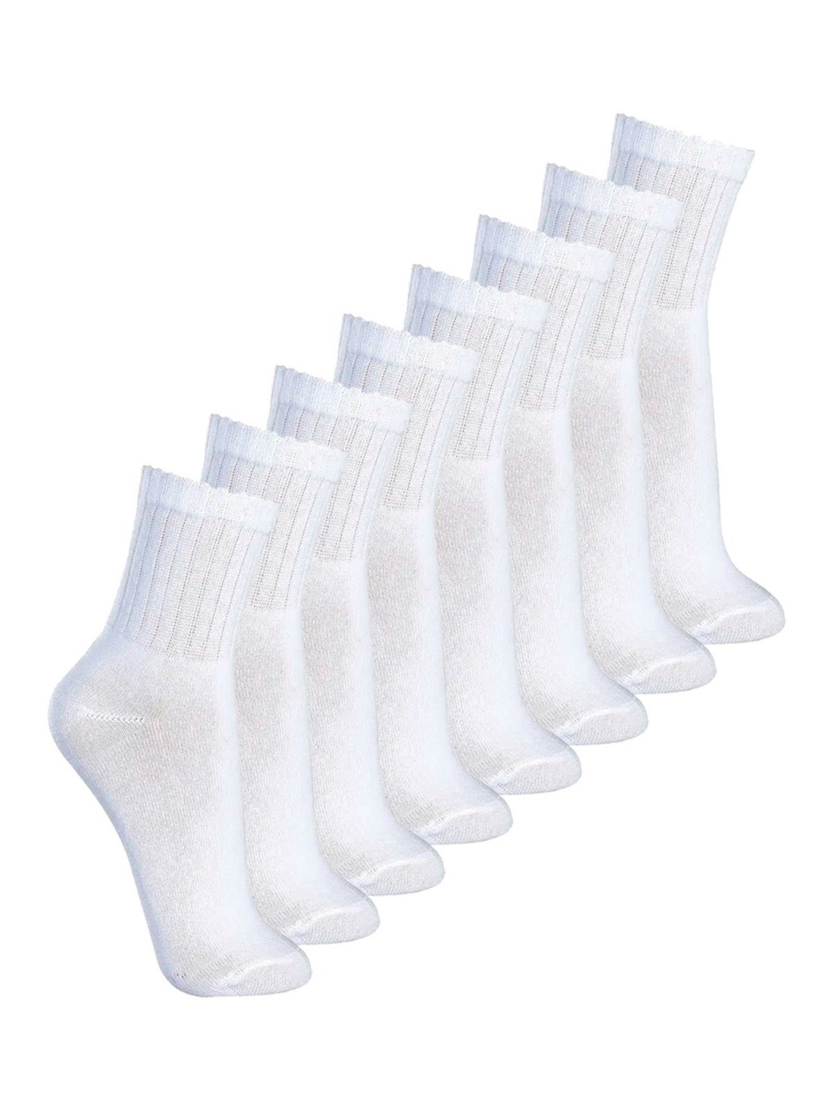 Kit com 8 Pares de Meias Esportiva Cano Médio Lupo 3290-009