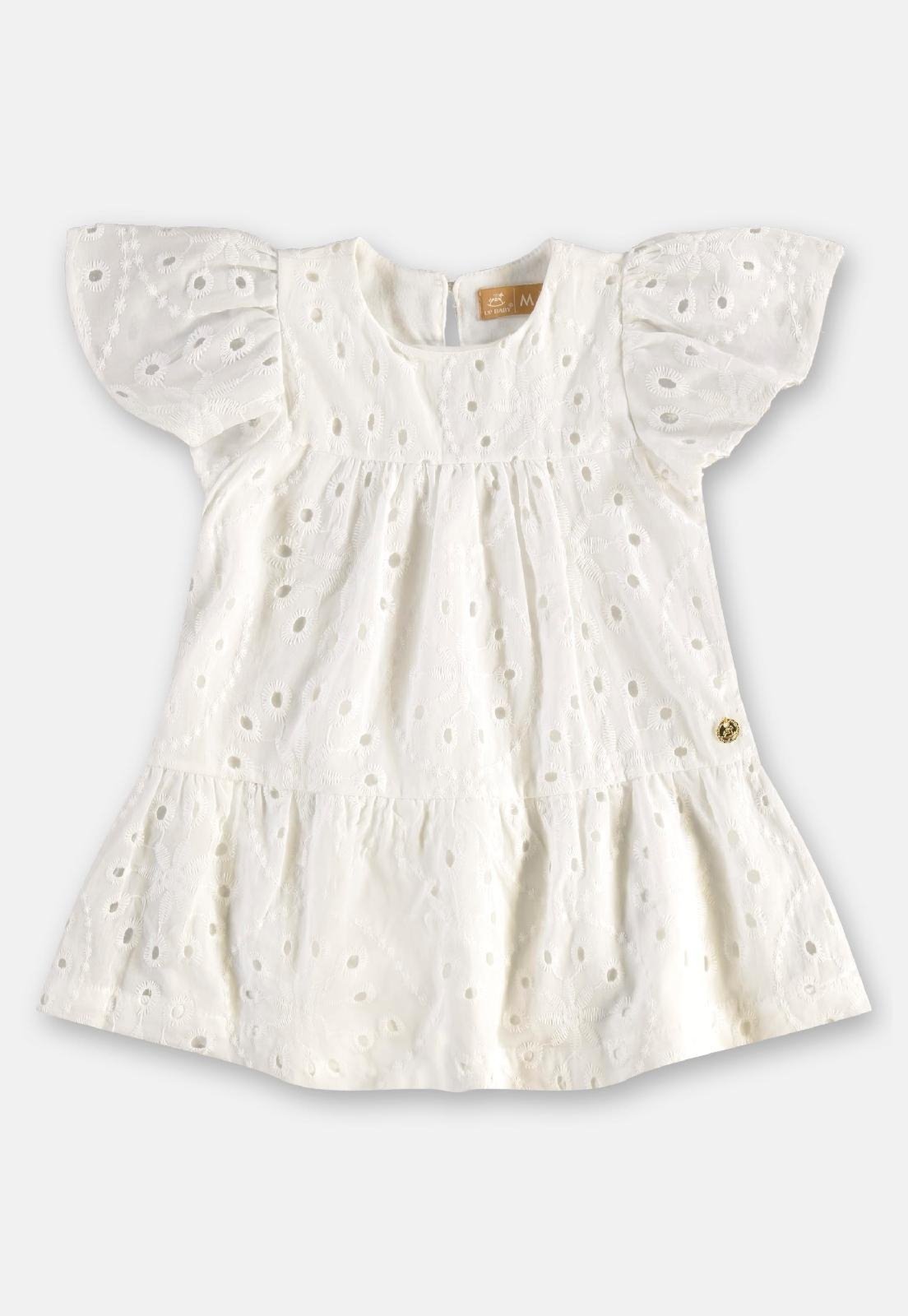 Infantil - Vestido para em Laise Up Baby Branco