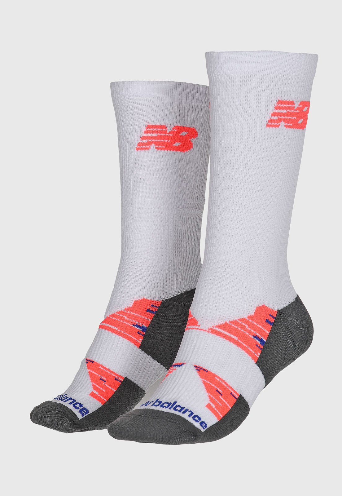 Meia New Balance Performance Cano Alto Branca