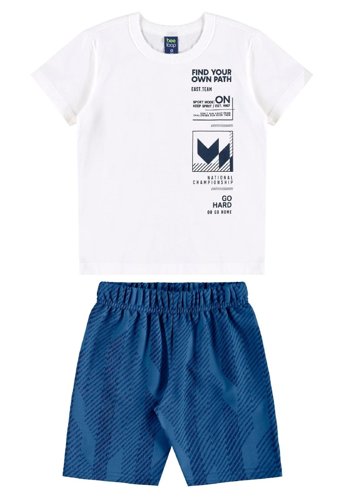 Infantil - Conjunto Own Your Path Bee Loop Branco