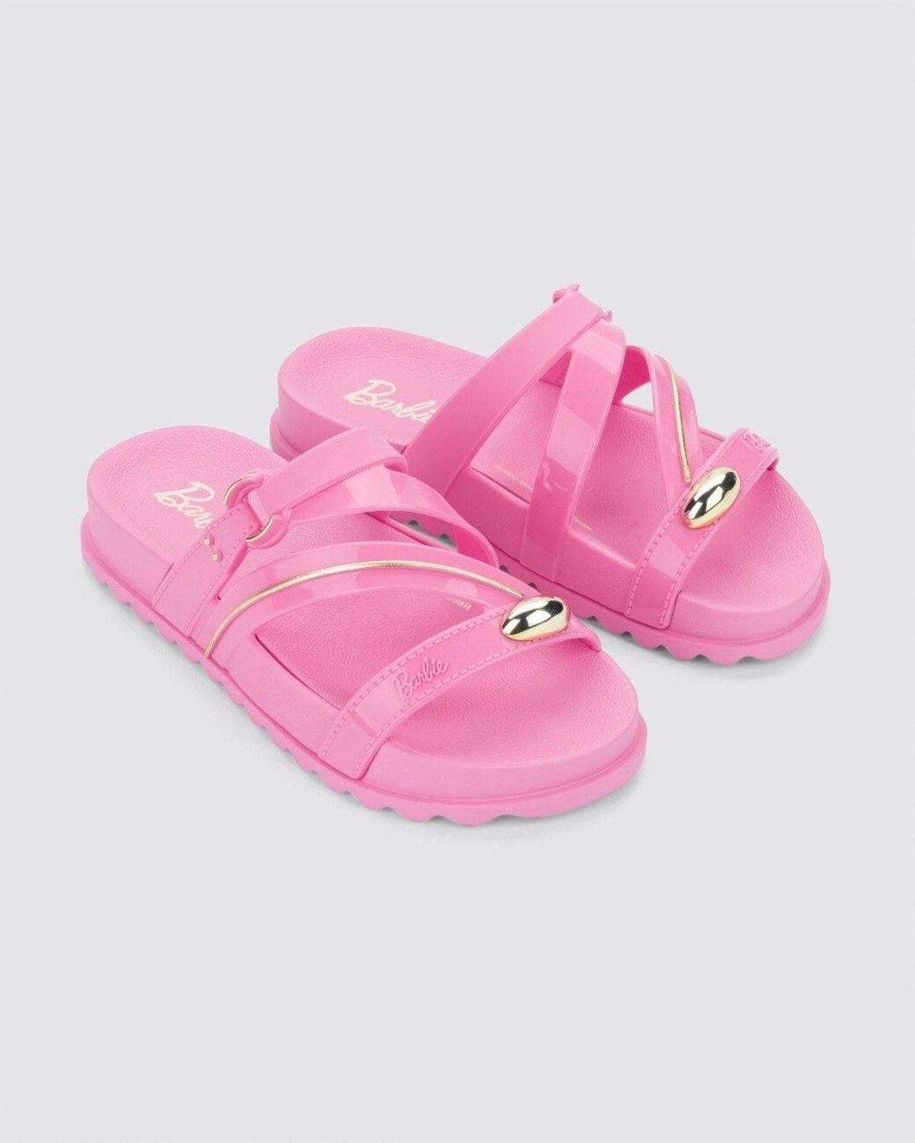 Infantil - Chinelo Slide Grendene Barbie Deluxe Rosa
