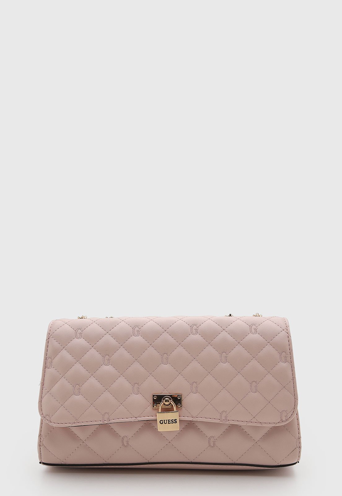 Bolsa Feminina Guess Matelassê Rosa