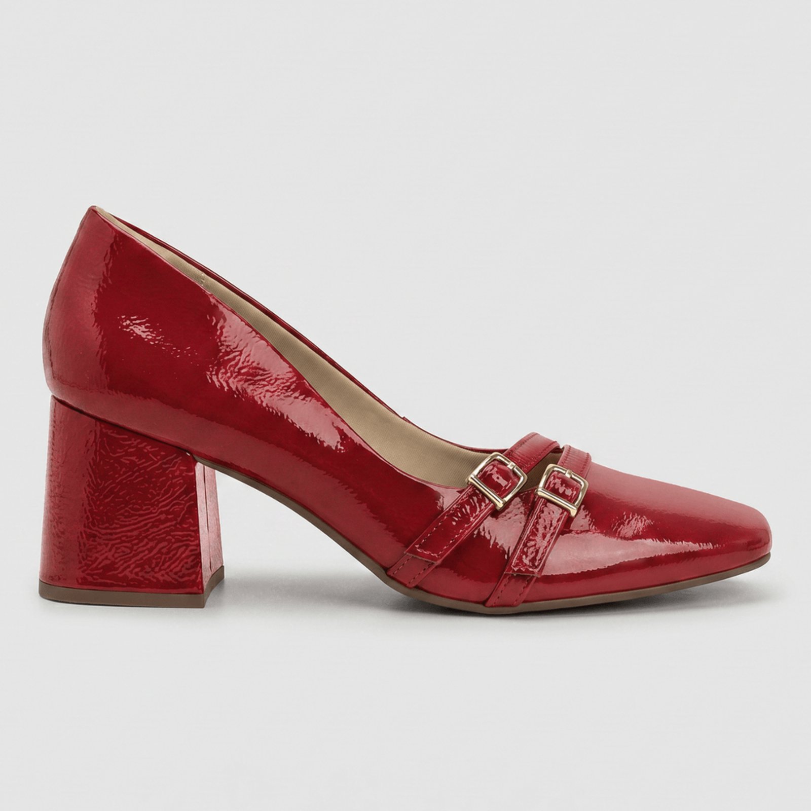 Scarpin Daniela Salto Alto Carmim