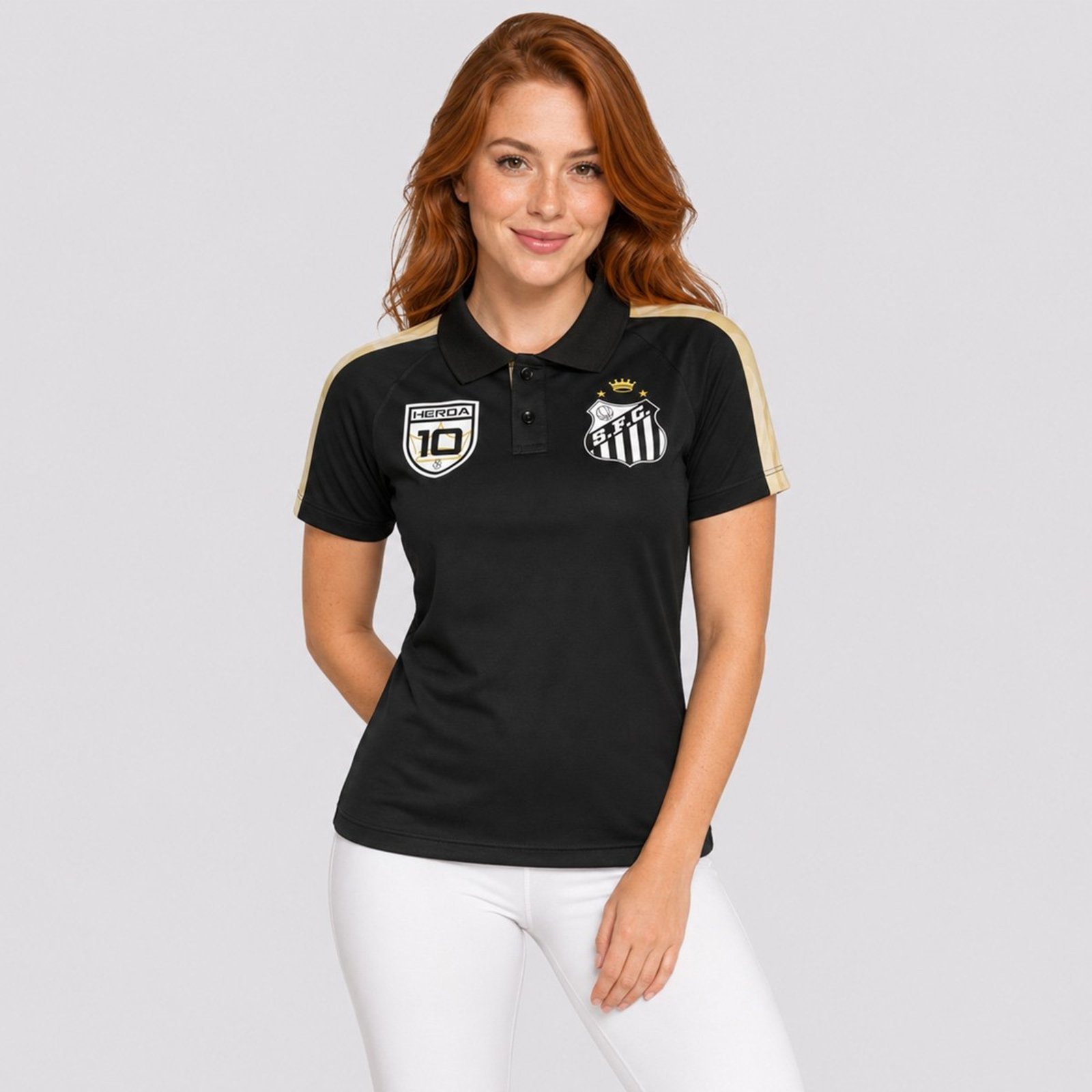 Polo Santos Revell Feminina Preta